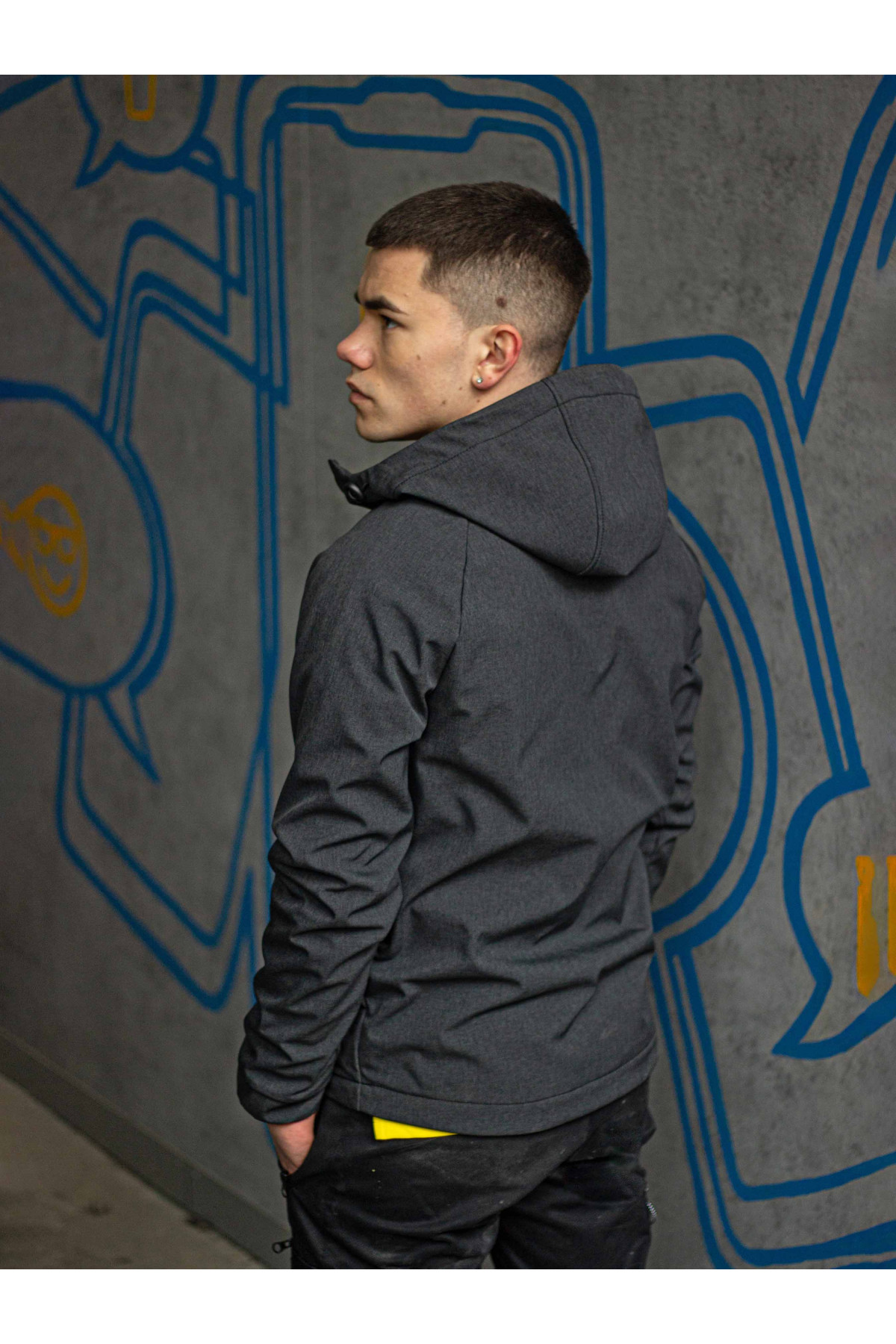 Куртка чоловіча Protection oft hell графіт Custom Wear