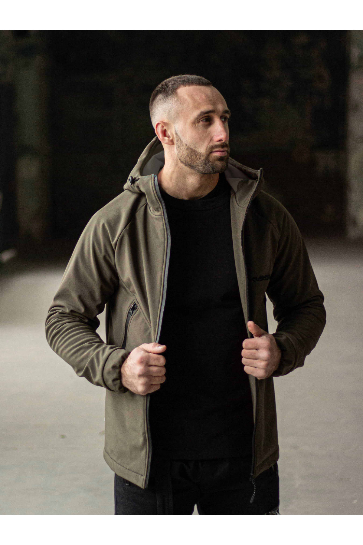 Куртка чоловіча Protection oft hell хакі Custom Wear