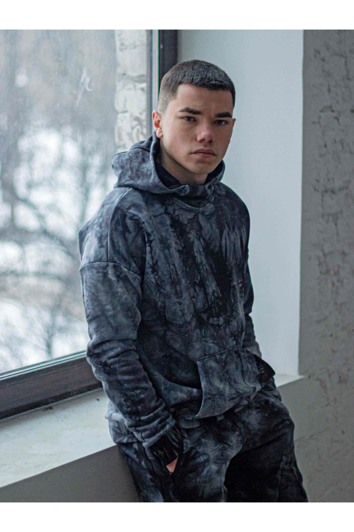 Худі спортивне Тай Дай чорне Custom Wear