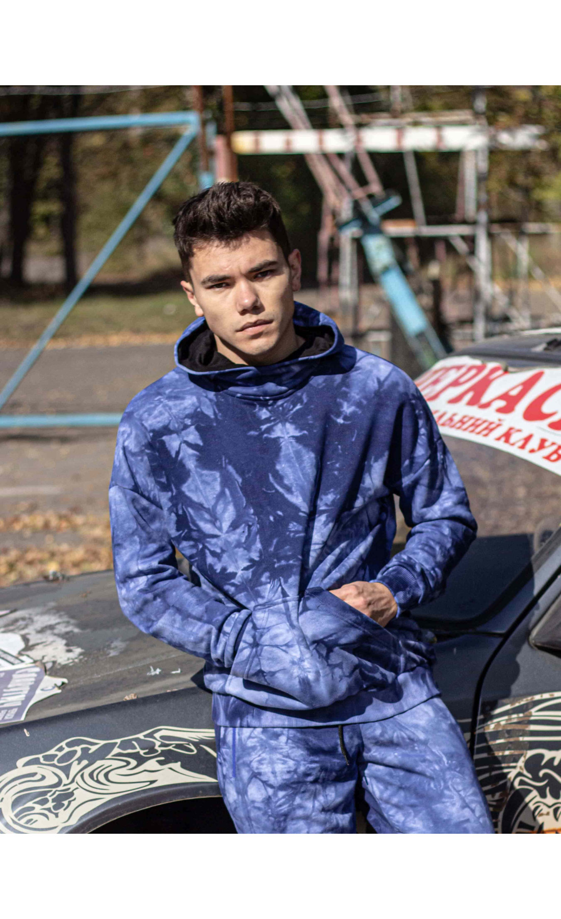 Худі спортивне Тай Дай синє Custom Wear
