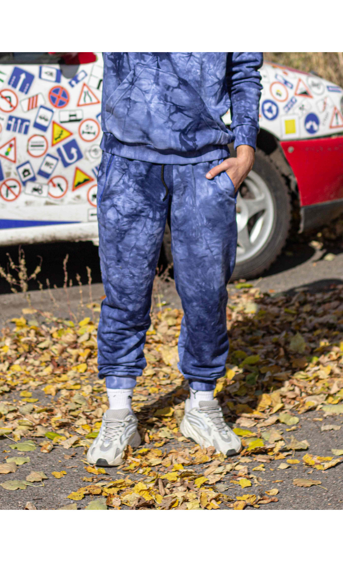 Штани спортивні Тай Дай сині Custom Wear
