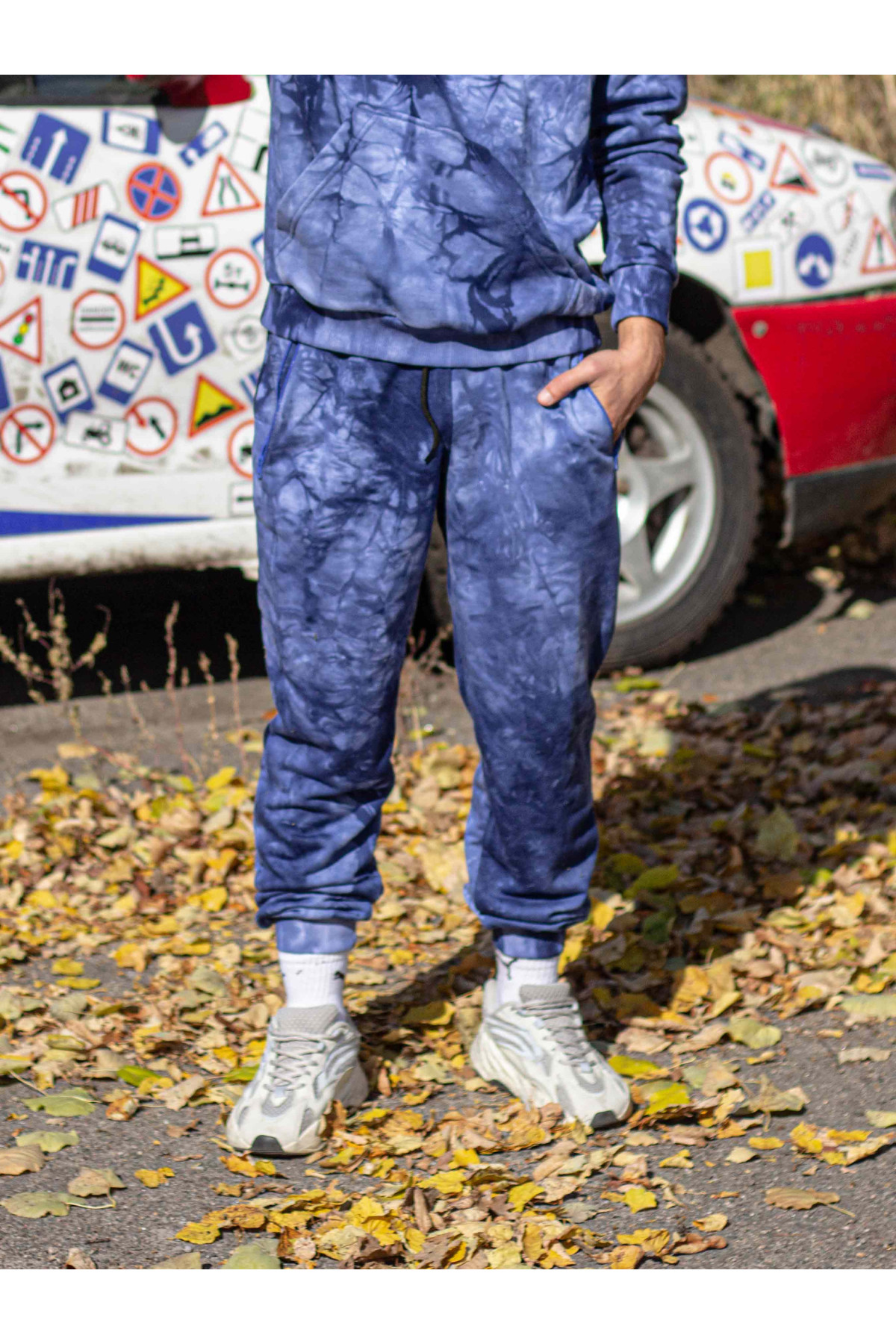 Штани спортивні Тай Дай сині Custom Wear
