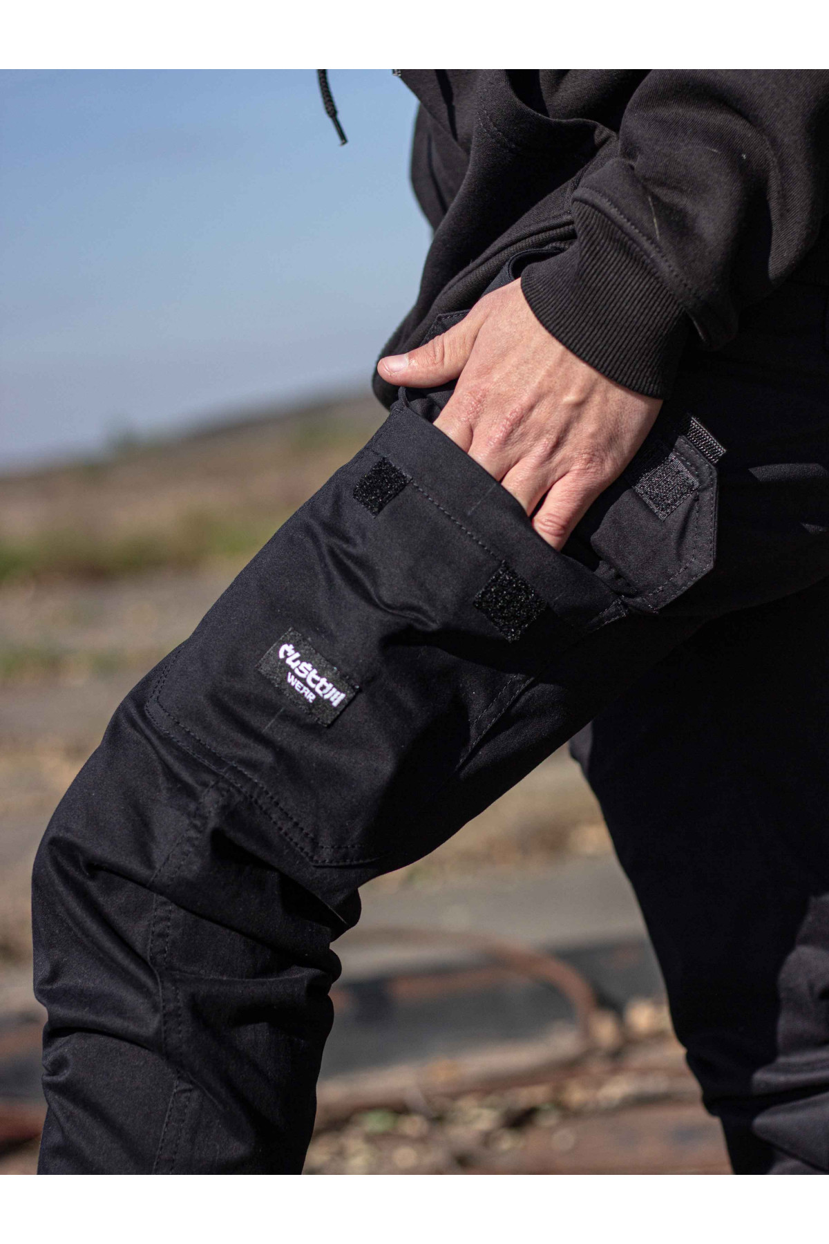 Штани без начосу Custom Wear Cargo Premium чорні