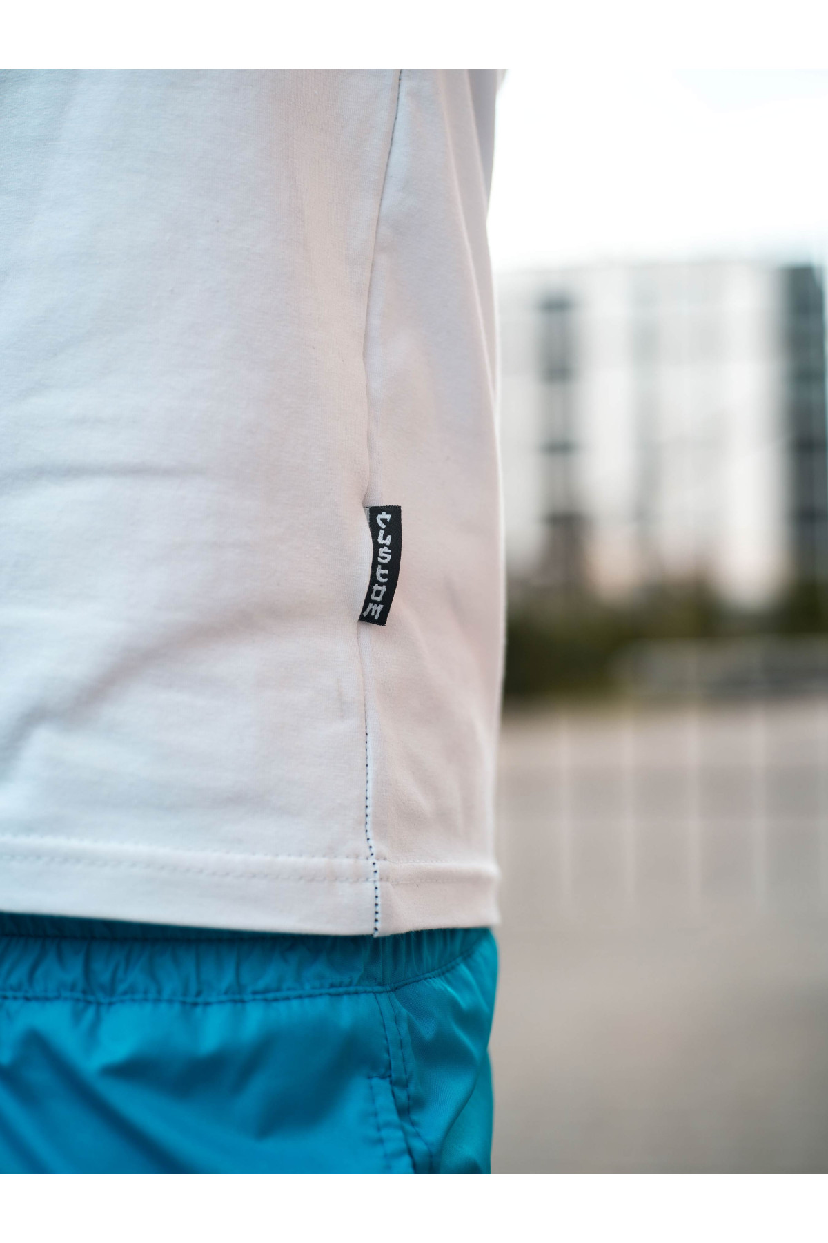 Футболка Custom Wear Basic Біла з чорним