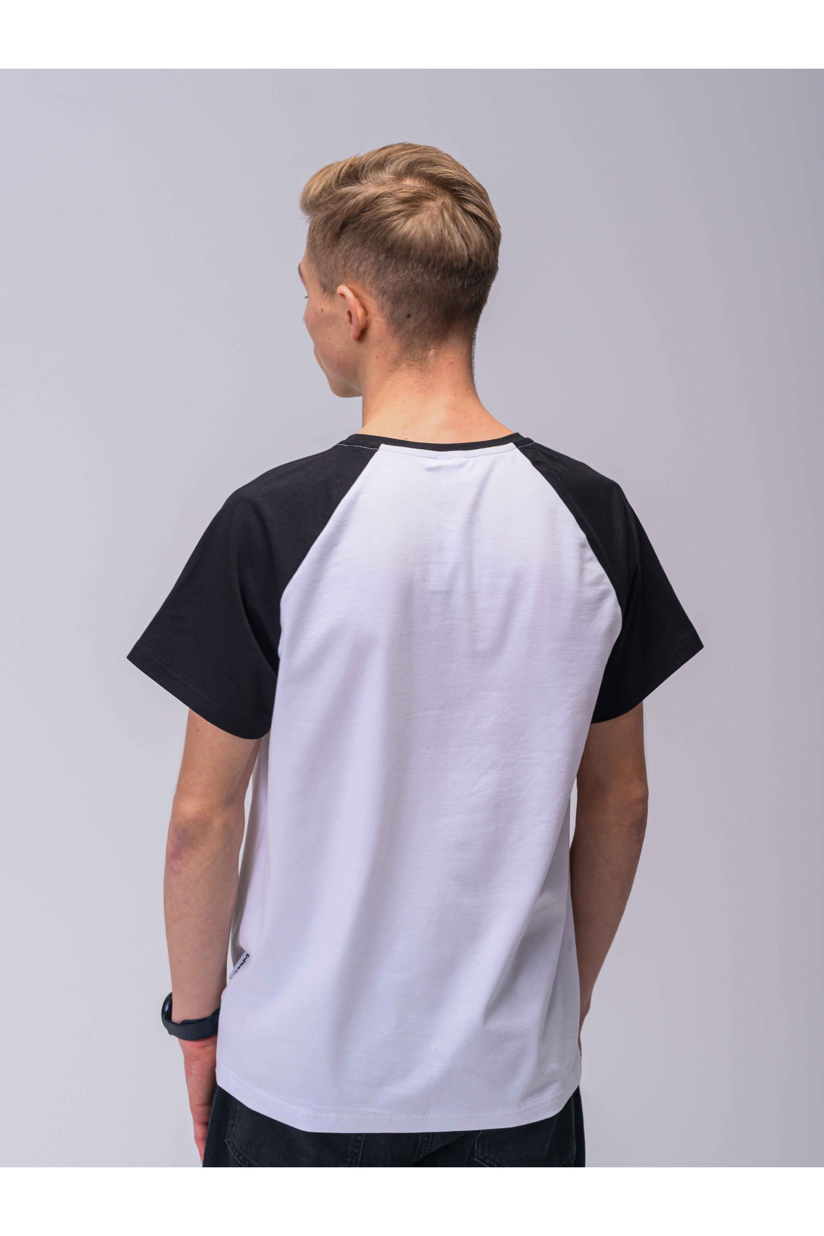 Футболка Custom Wear Basic Біла з чорним