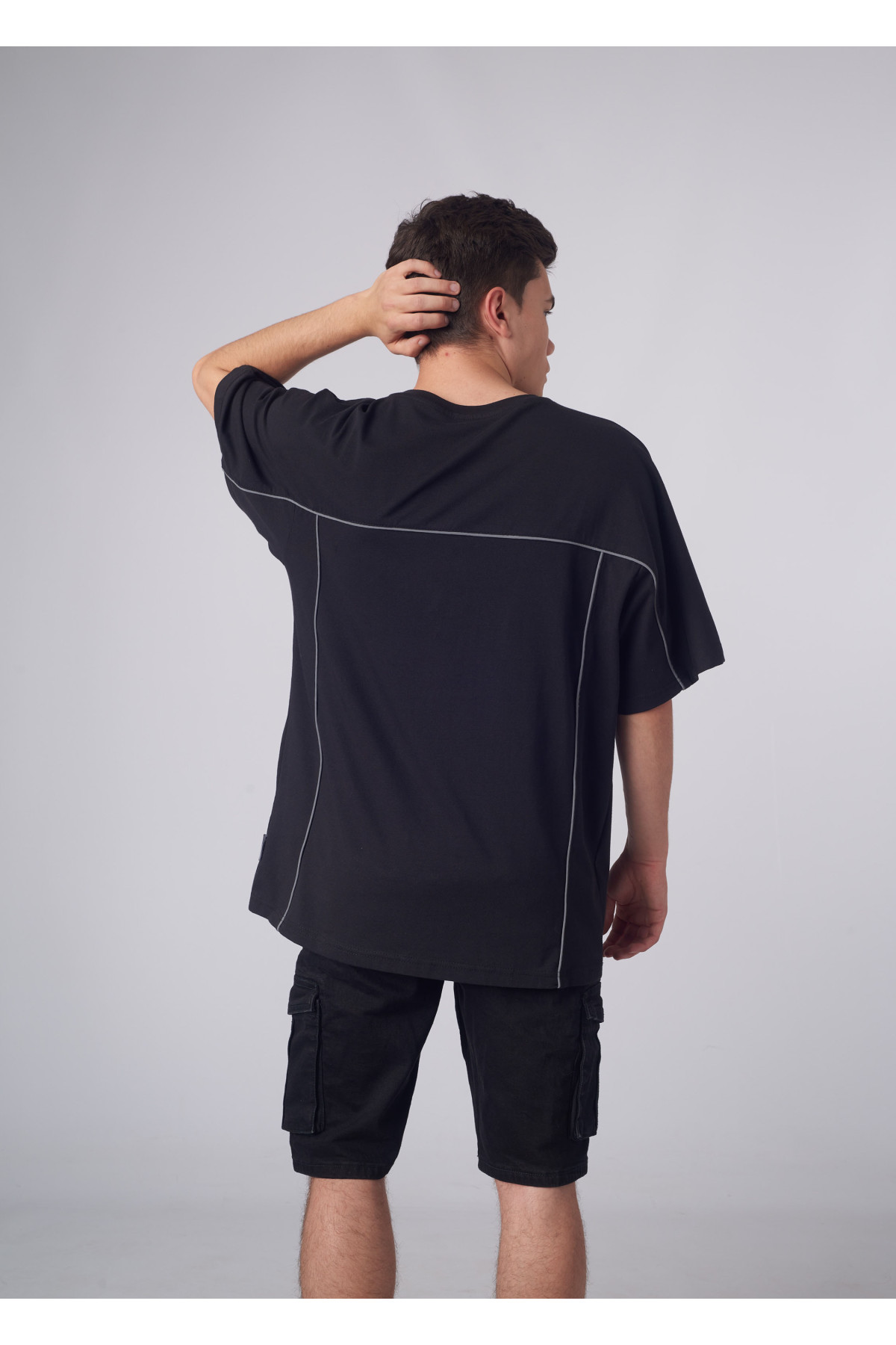 Футболка Оверсайзова Ronin Custom Wear рефлективна чорна