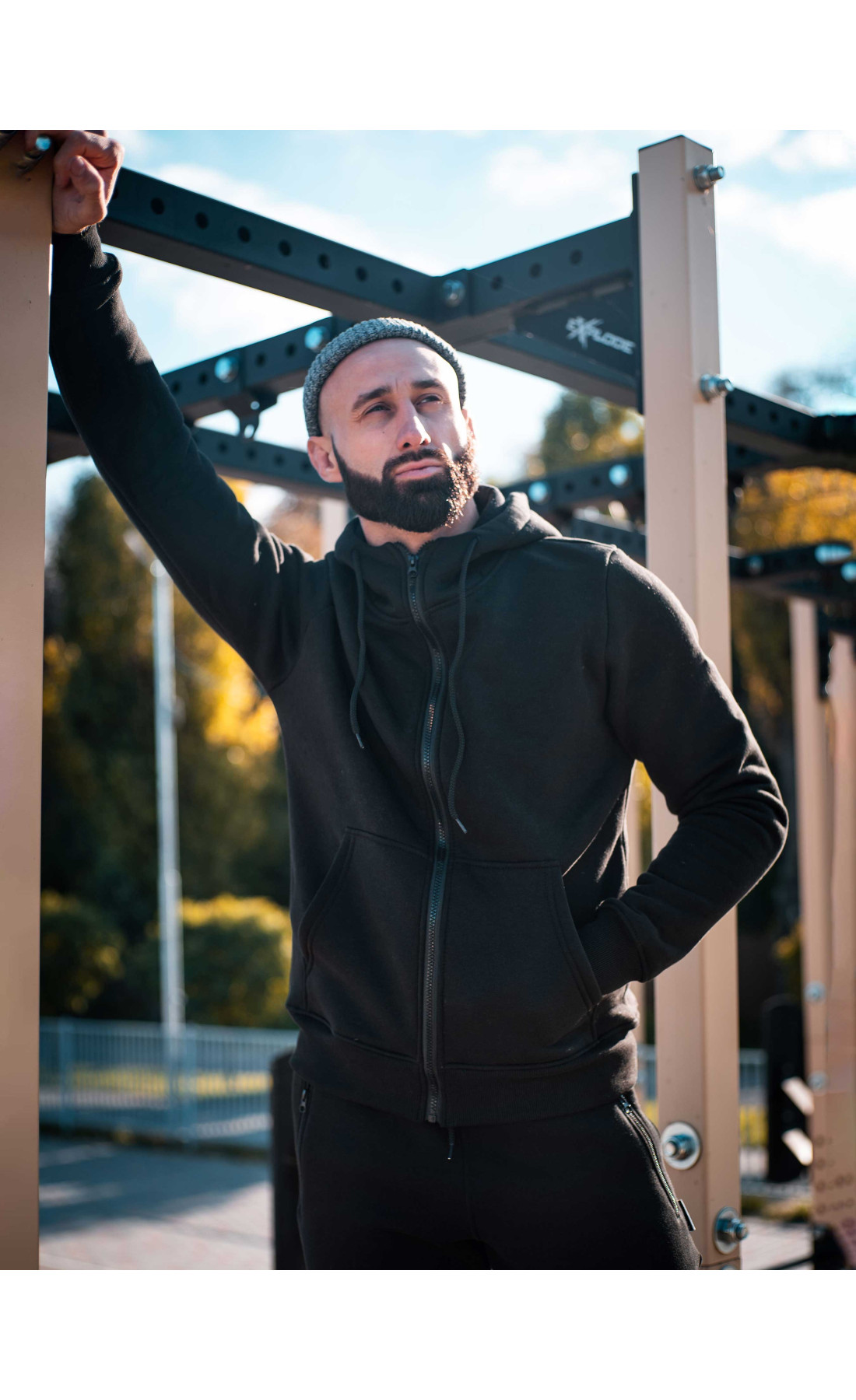 Зіпер Custom Wear з начосом чорний