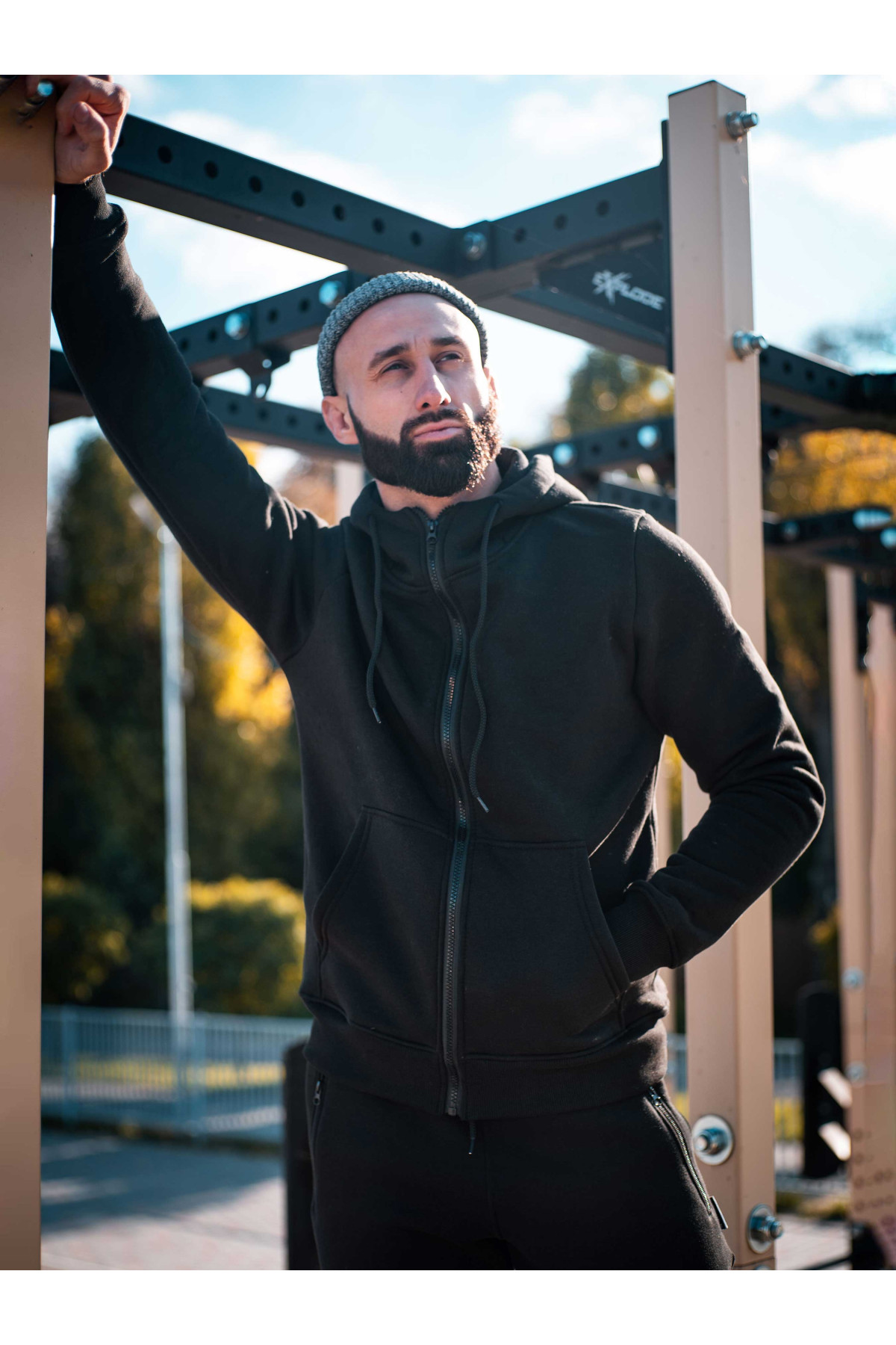 Зіпер Custom Wear з начосом чорний