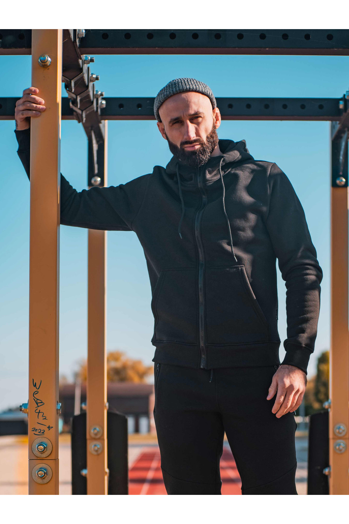 Зіпер Custom Wear з начосом чорний