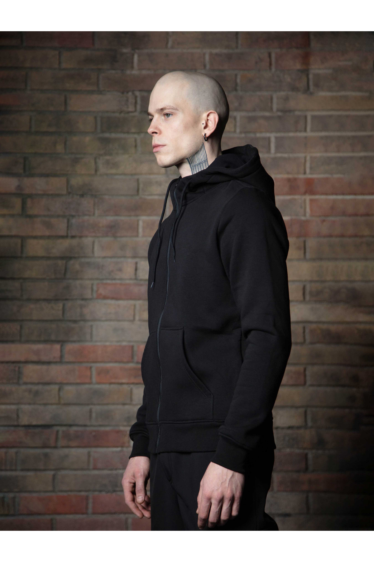 Зіпер Custom Wear з начосом чорний