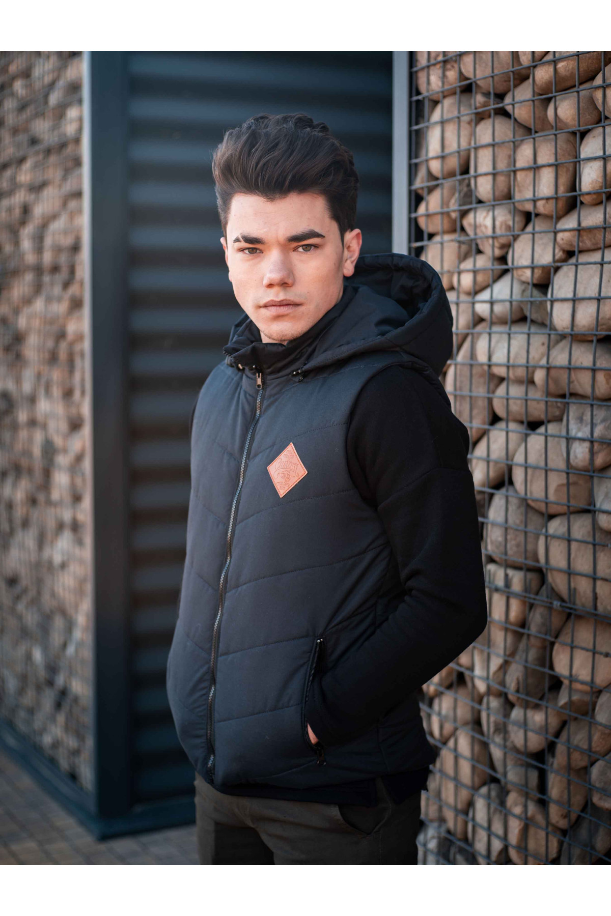 Жилетка двостороння Custom Wear Vest чорна, хакі