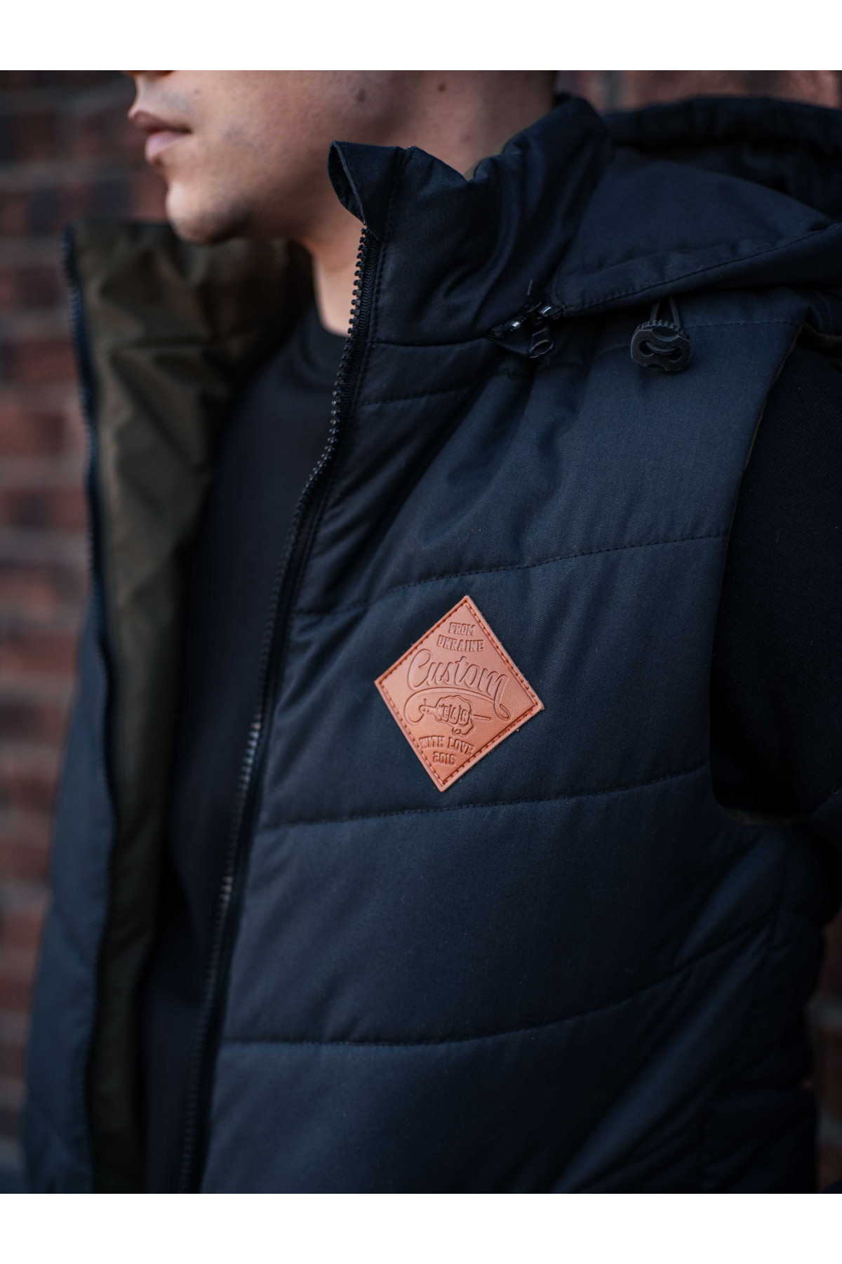 Жилетка двостороння Custom Wear Vest чорна, хакі