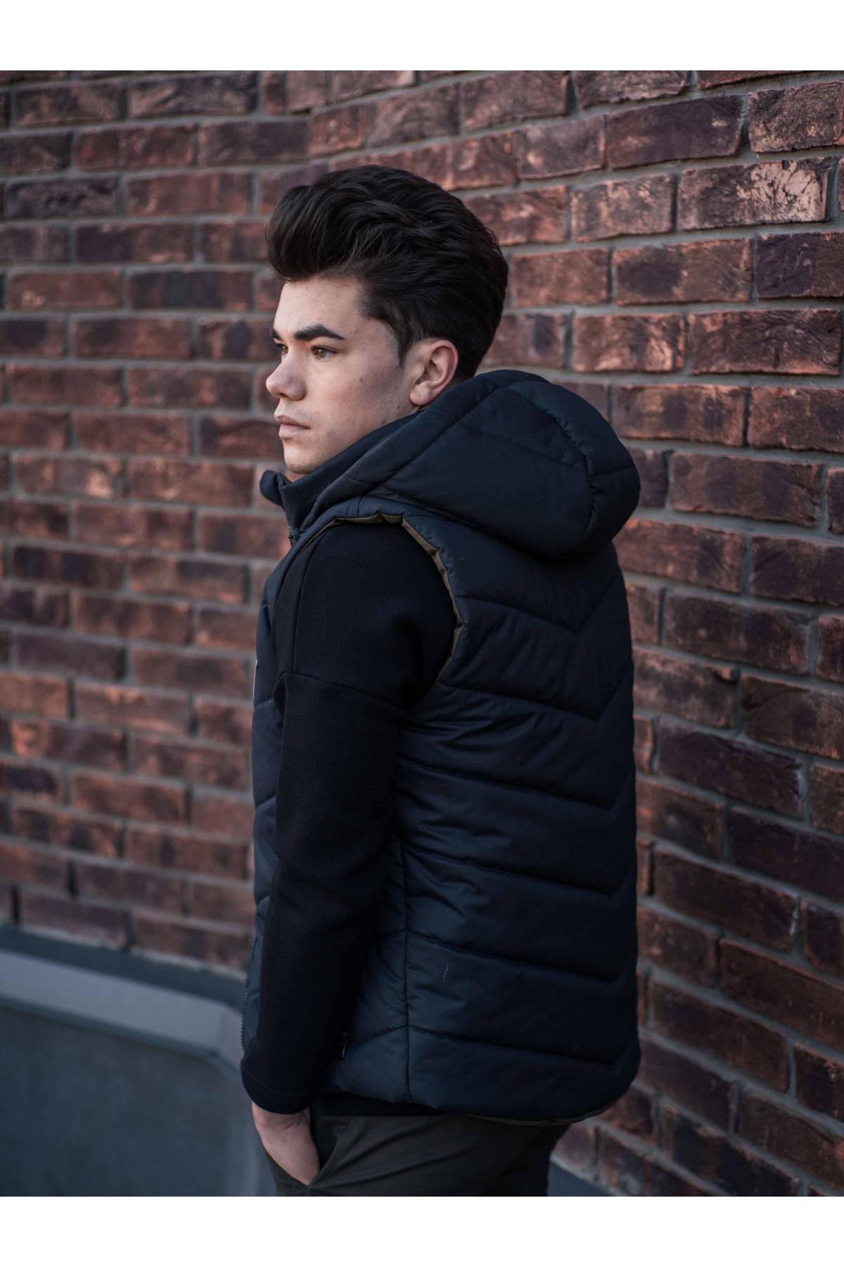 Жилетка двостороння Custom Wear Vest чорна, хакі