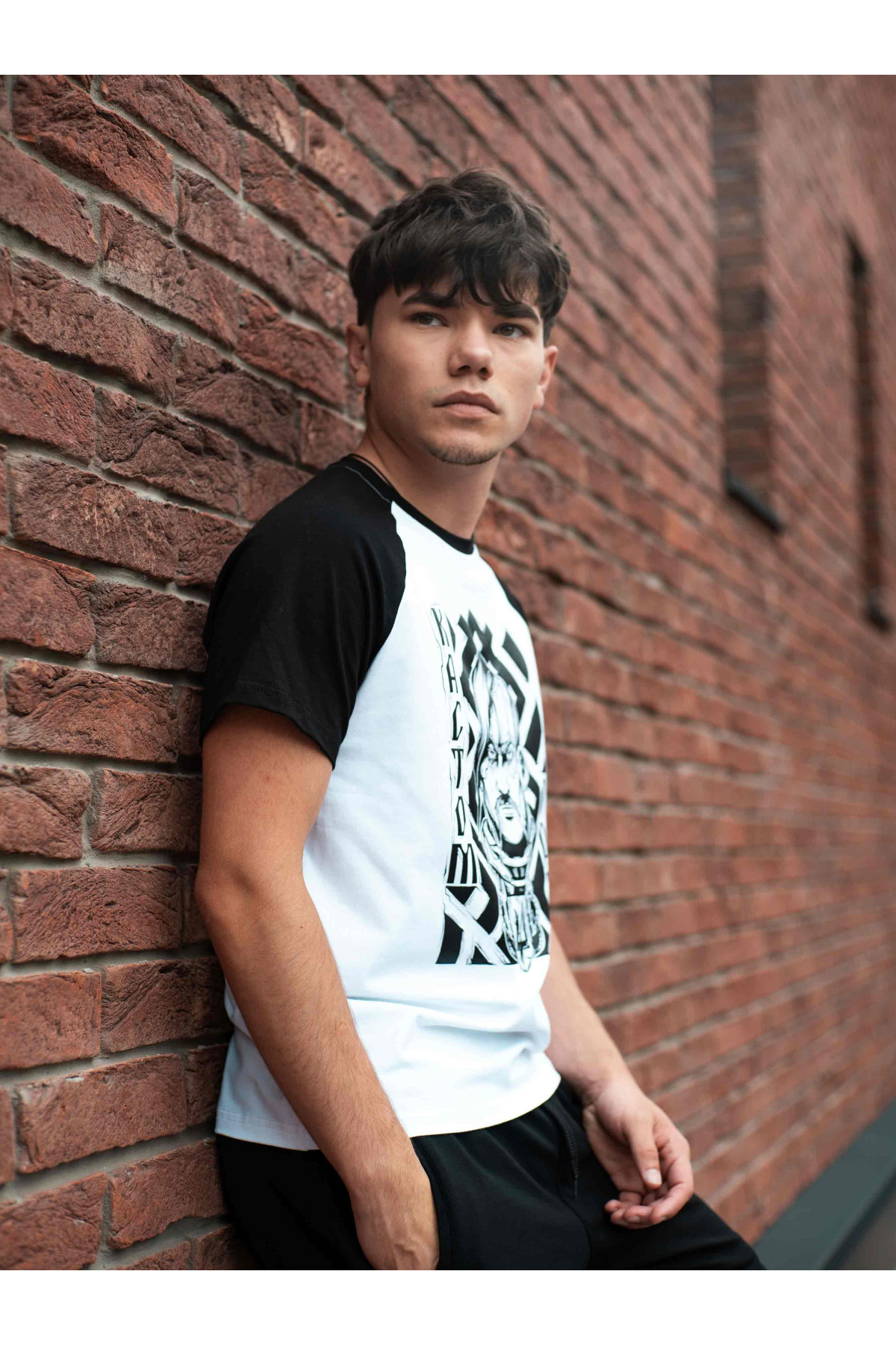 Футболка Custom Wear КОЗАК Біла з чорним