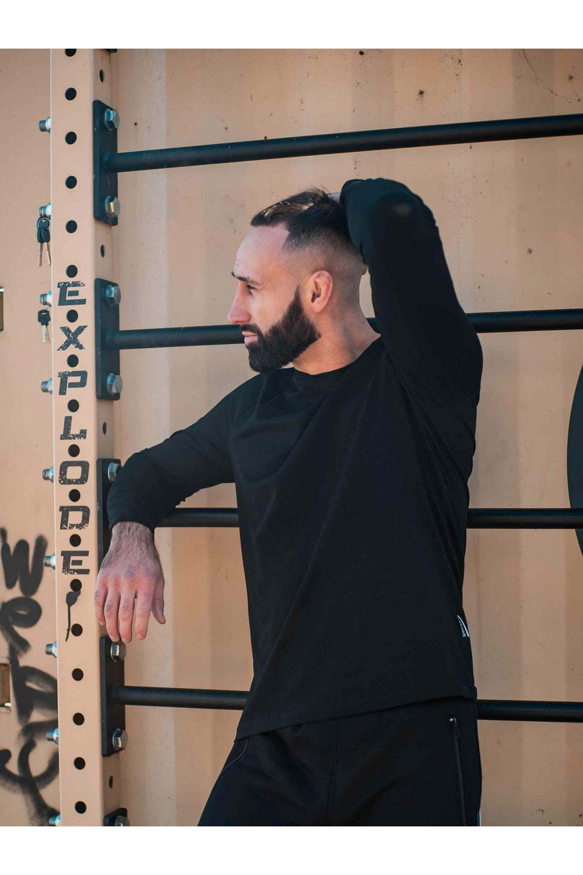 Футболка Лонгслів Custom Wear чорна