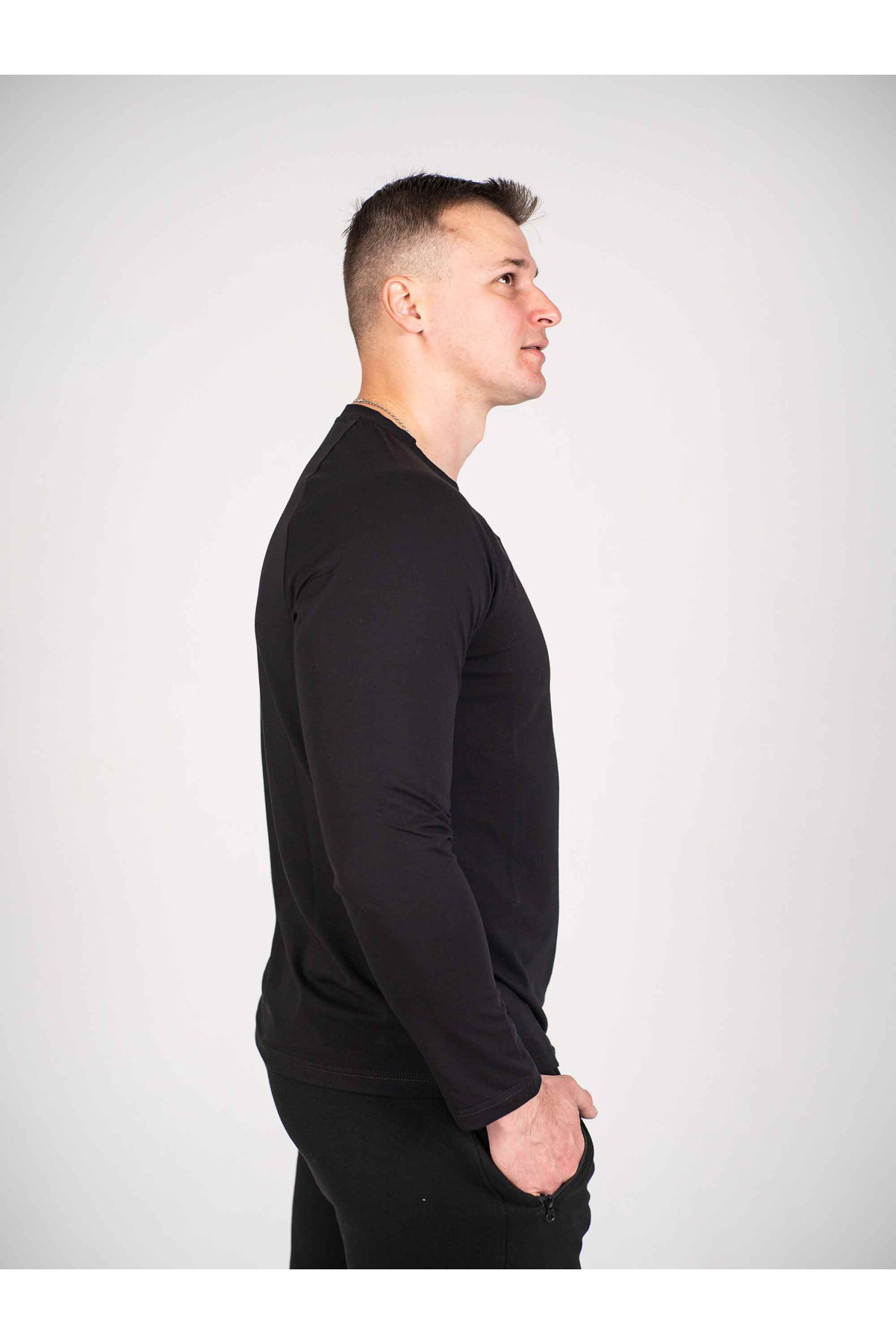 Футболка Лонгслів Custom Wear чорна