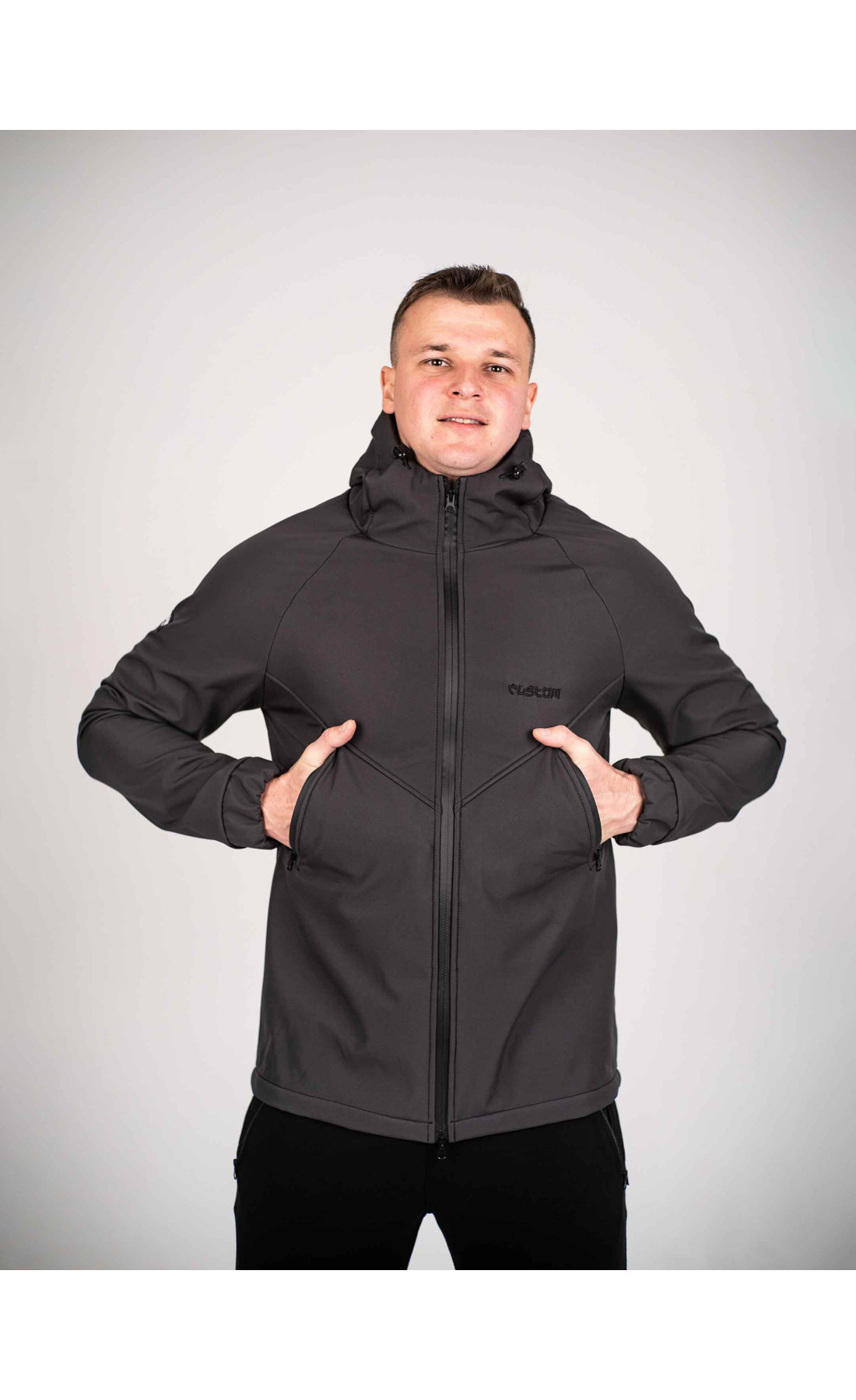 Куртка чоловіча Protection oft hell Dark графіт Custom Wear
