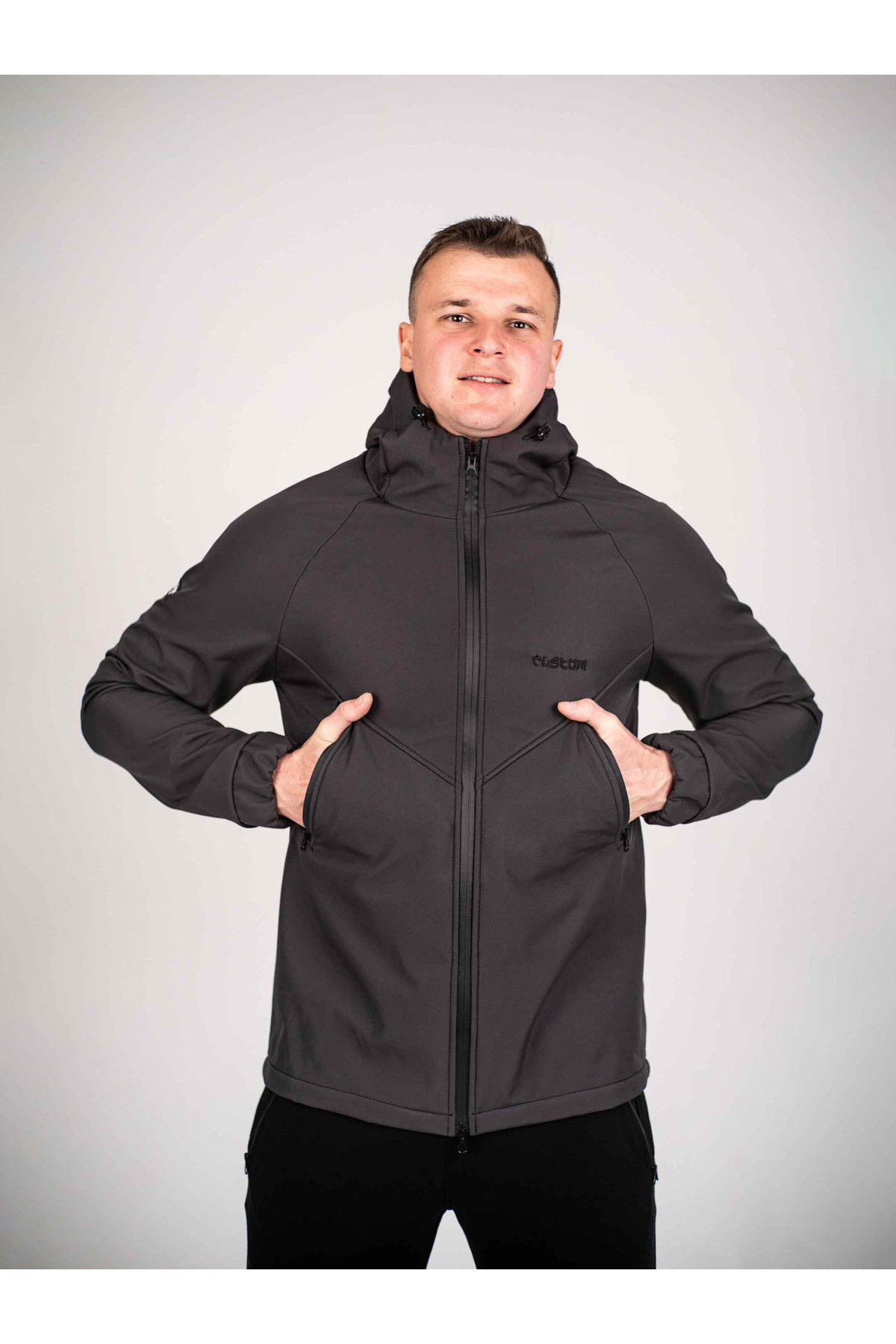 Куртка чоловіча Protection oft hell Dark графіт Custom Wear