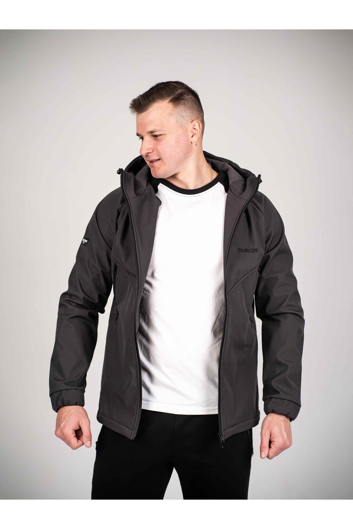Куртка чоловіча Protection oft hell Dark графіт Custom Wear
