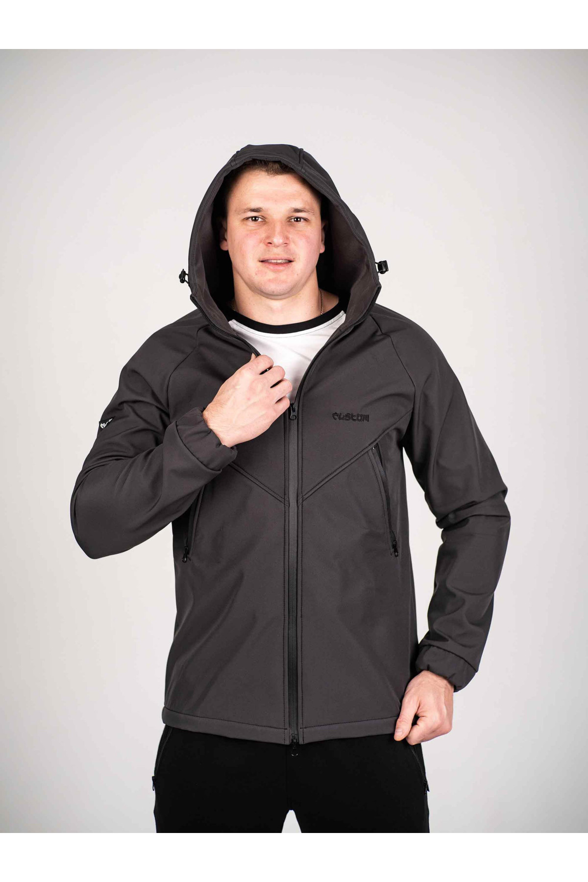 Куртка чоловіча Protection oft hell Dark графіт Custom Wear