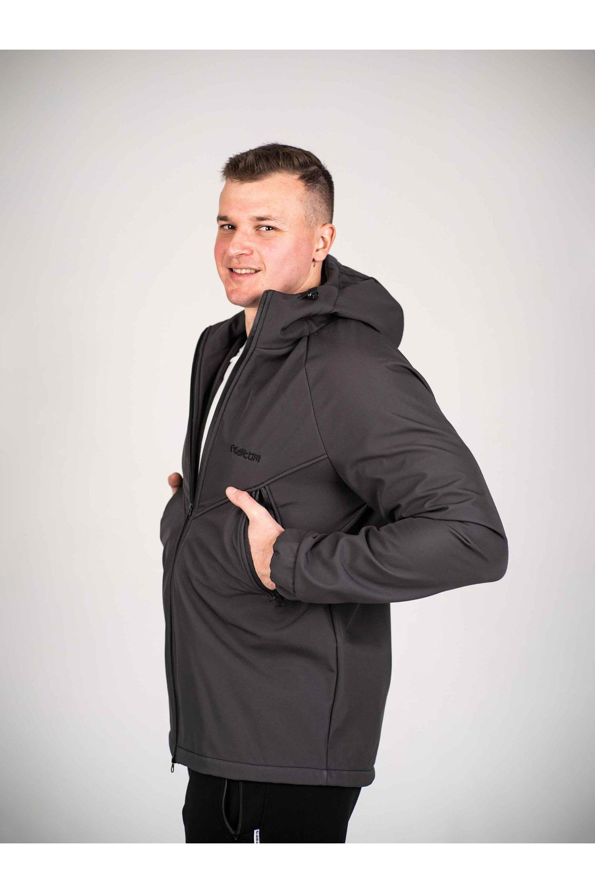 Куртка чоловіча Protection oft hell Dark графіт Custom Wear