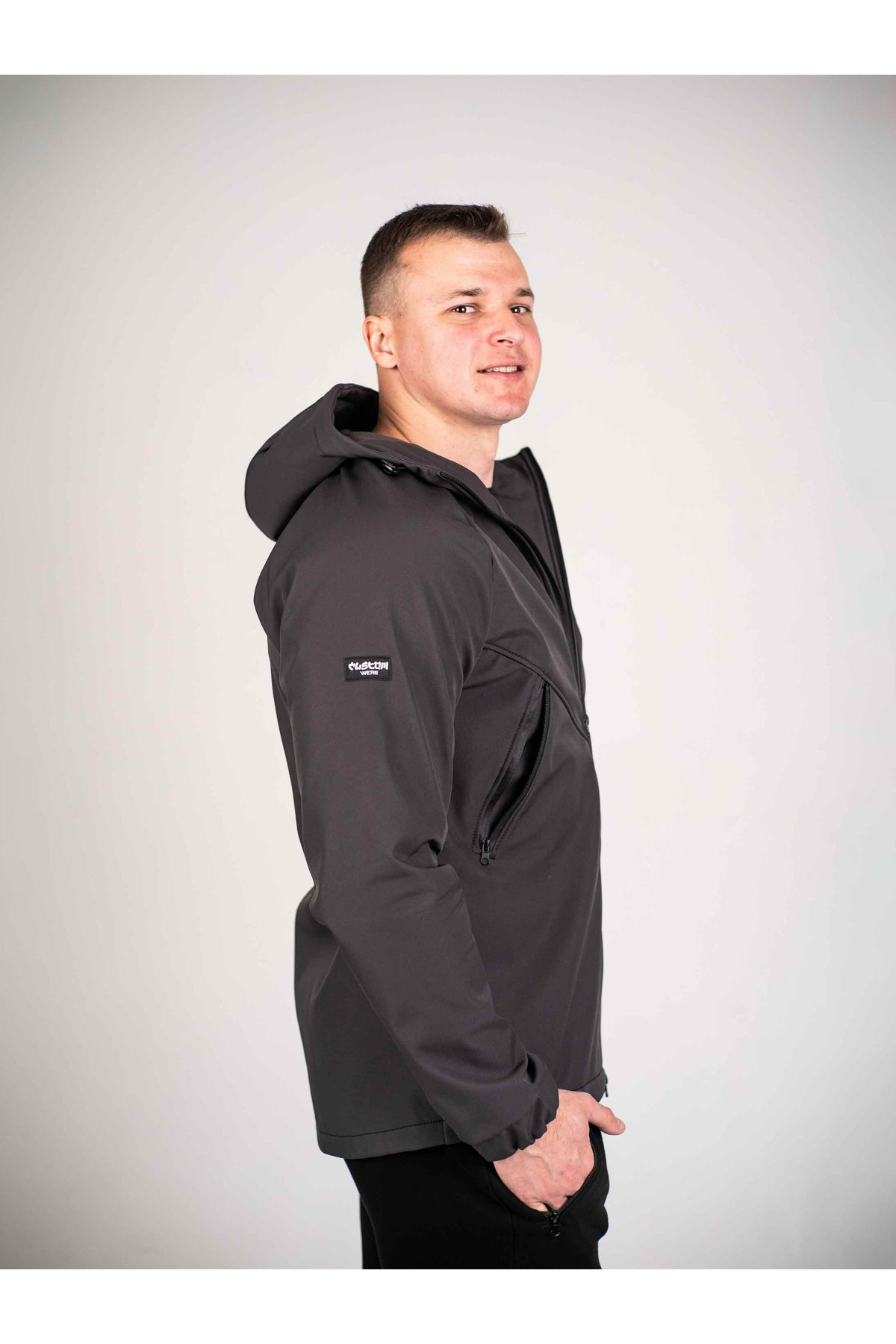 Куртка чоловіча Protection oft hell Dark графіт Custom Wear