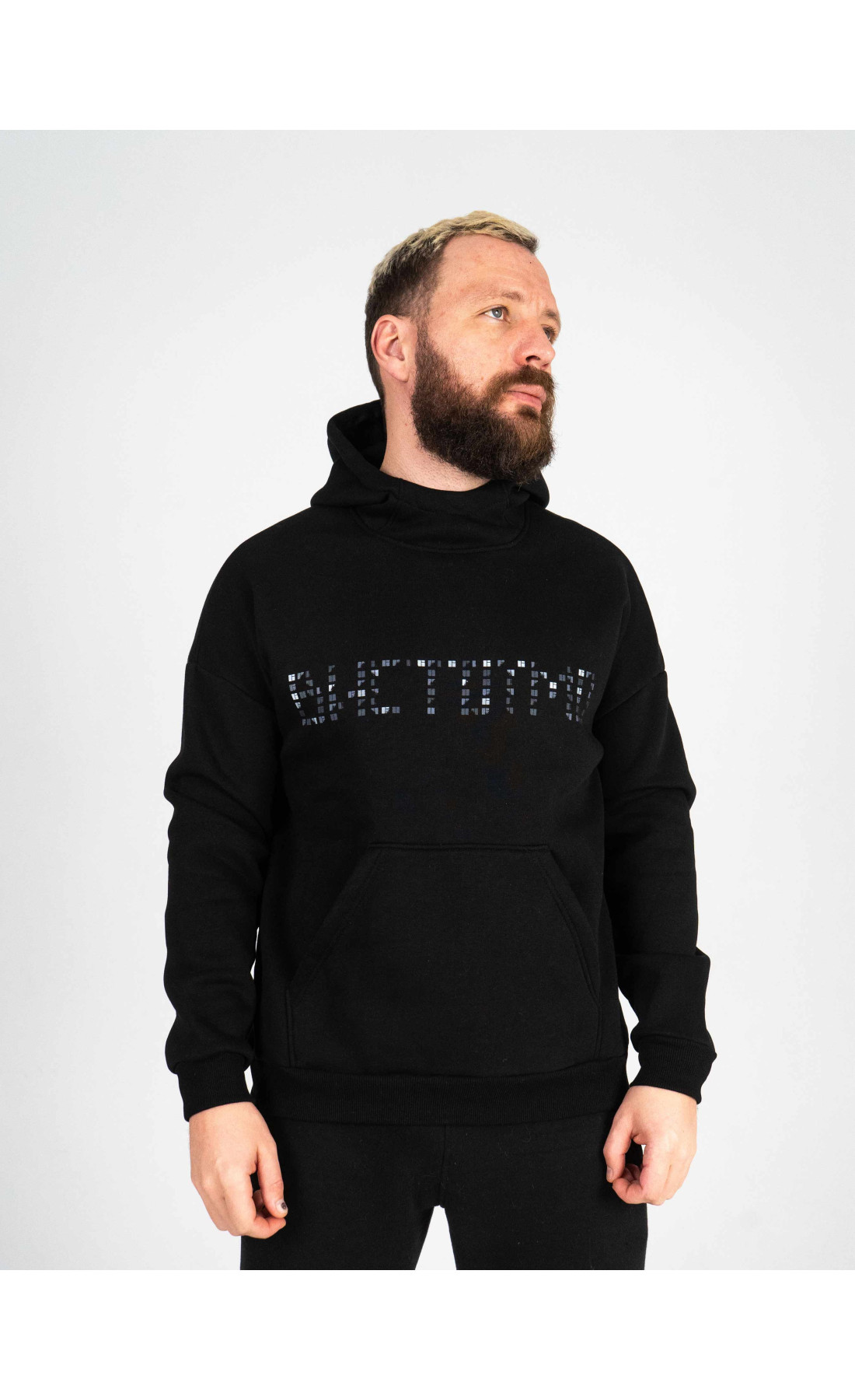 Худі утеплене Custom Wear ВИСТОЇМО чорне