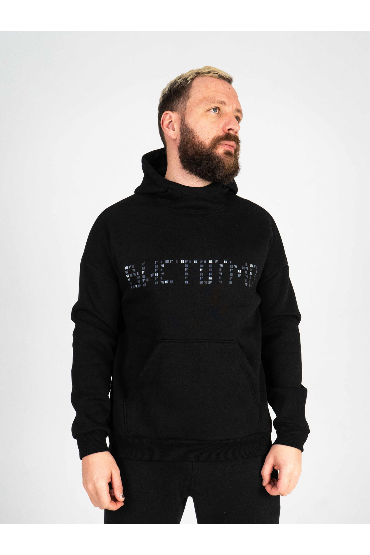 Худі утеплене Custom Wear ВИСТОЇМО чорне