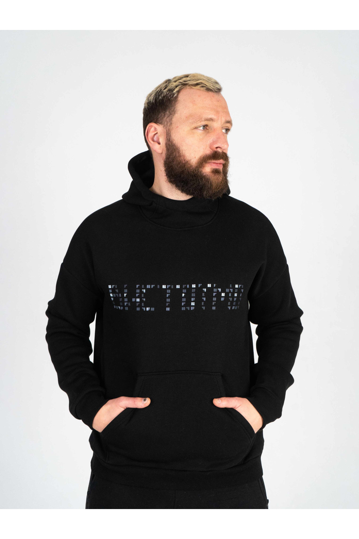 Худі утеплене Custom Wear ВИСТОЇМО чорне