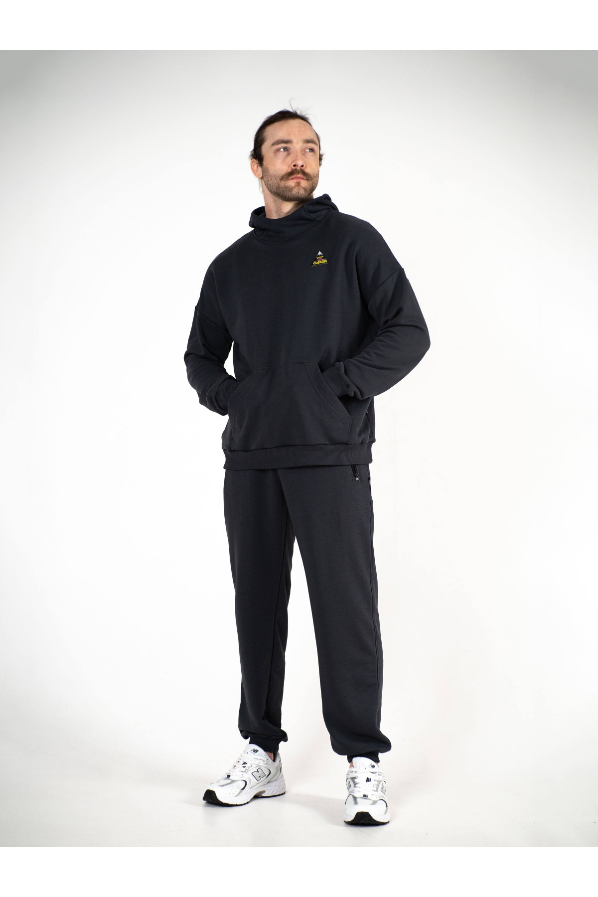 Штани спортивні оверсайз Custom Wear графіт
