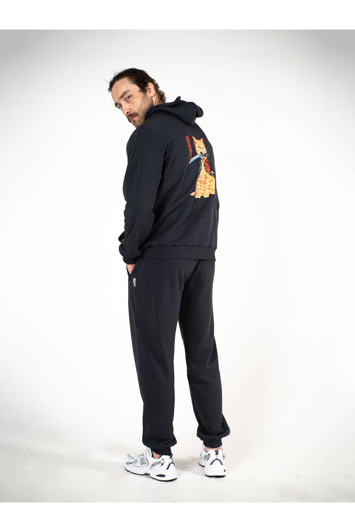 Штани спортивні оверсайз Custom Wear графіт
