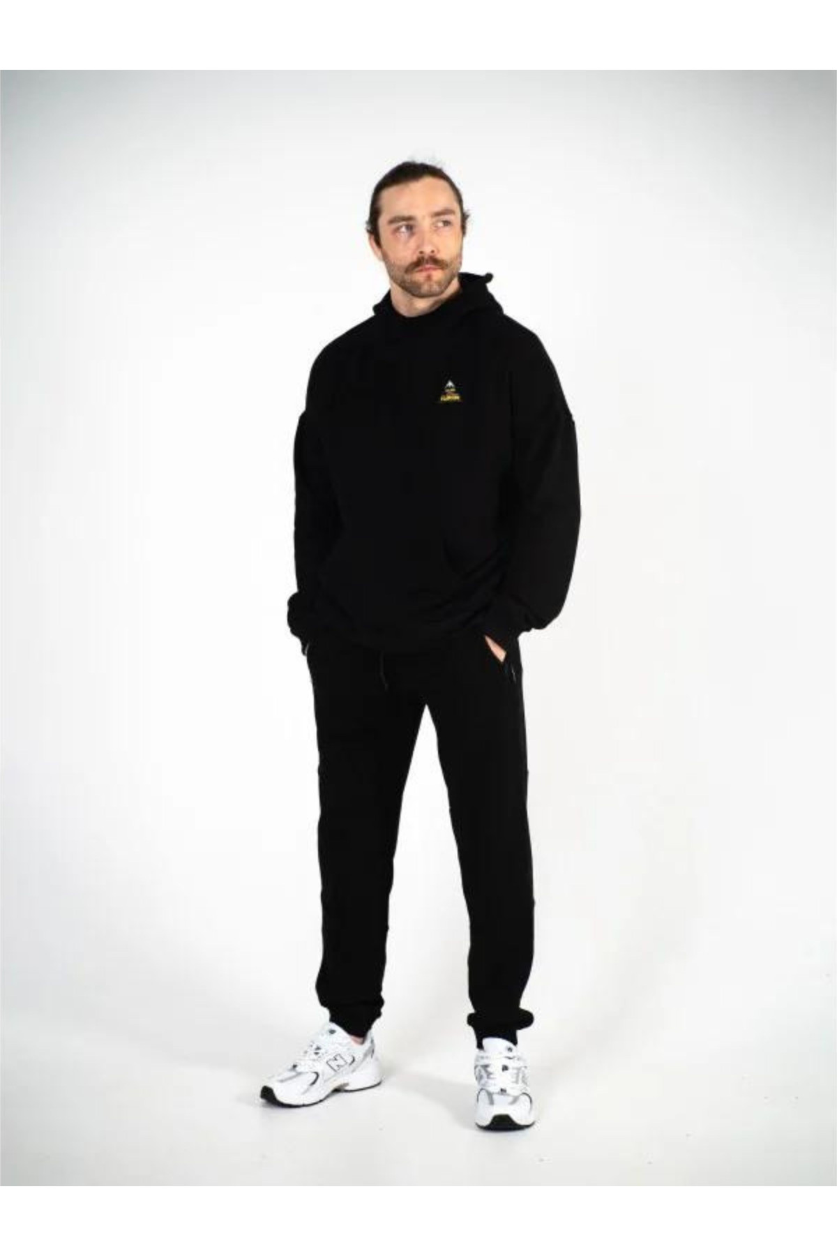 Худі оверсайз Custom Wear без начосу Yakyza Dog чорне