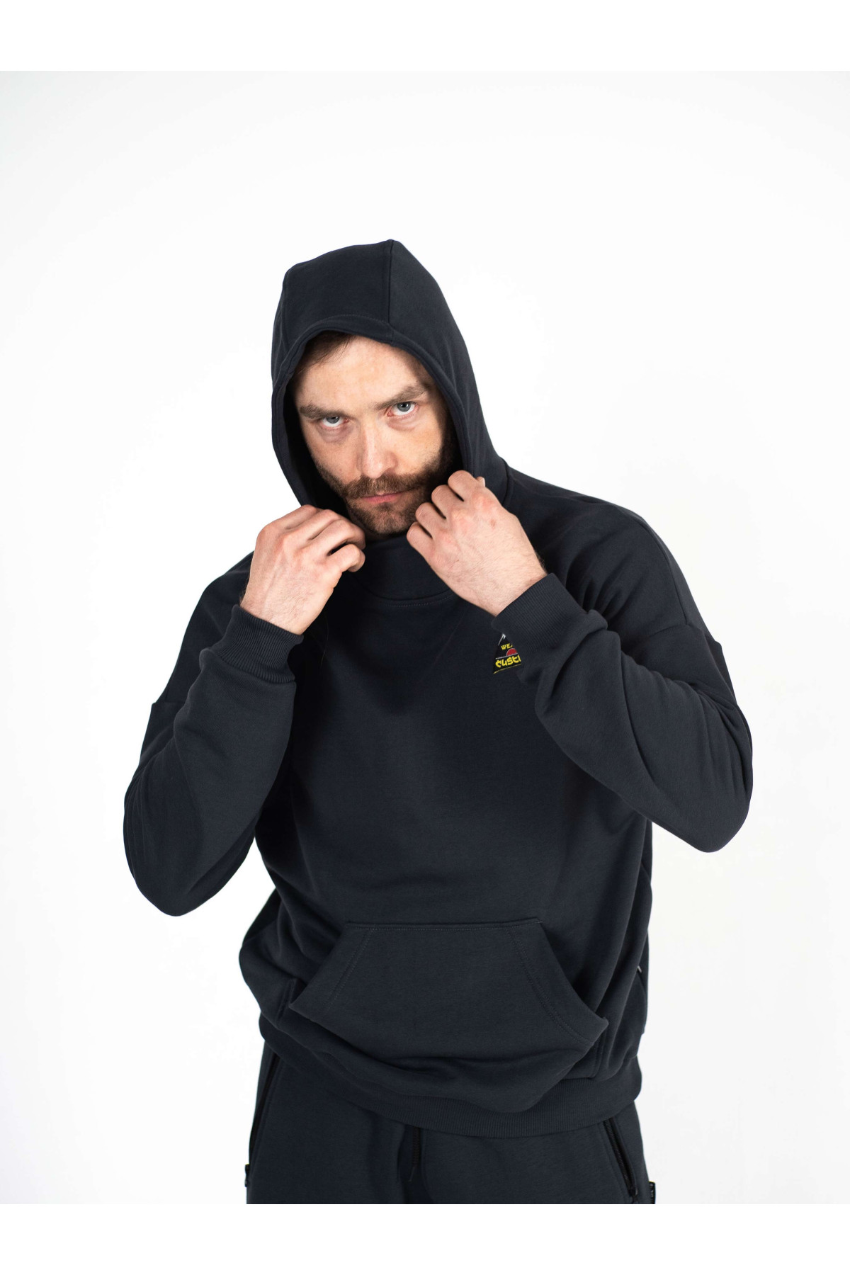 Худі оверсайз Custom Wear без начосу Samurai Cat графіт
