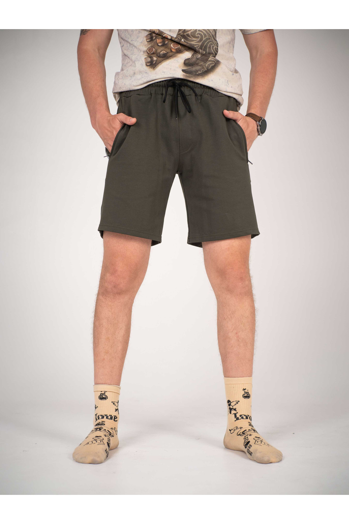 Шорти чоловічі хакі Clirik Custom Wear
