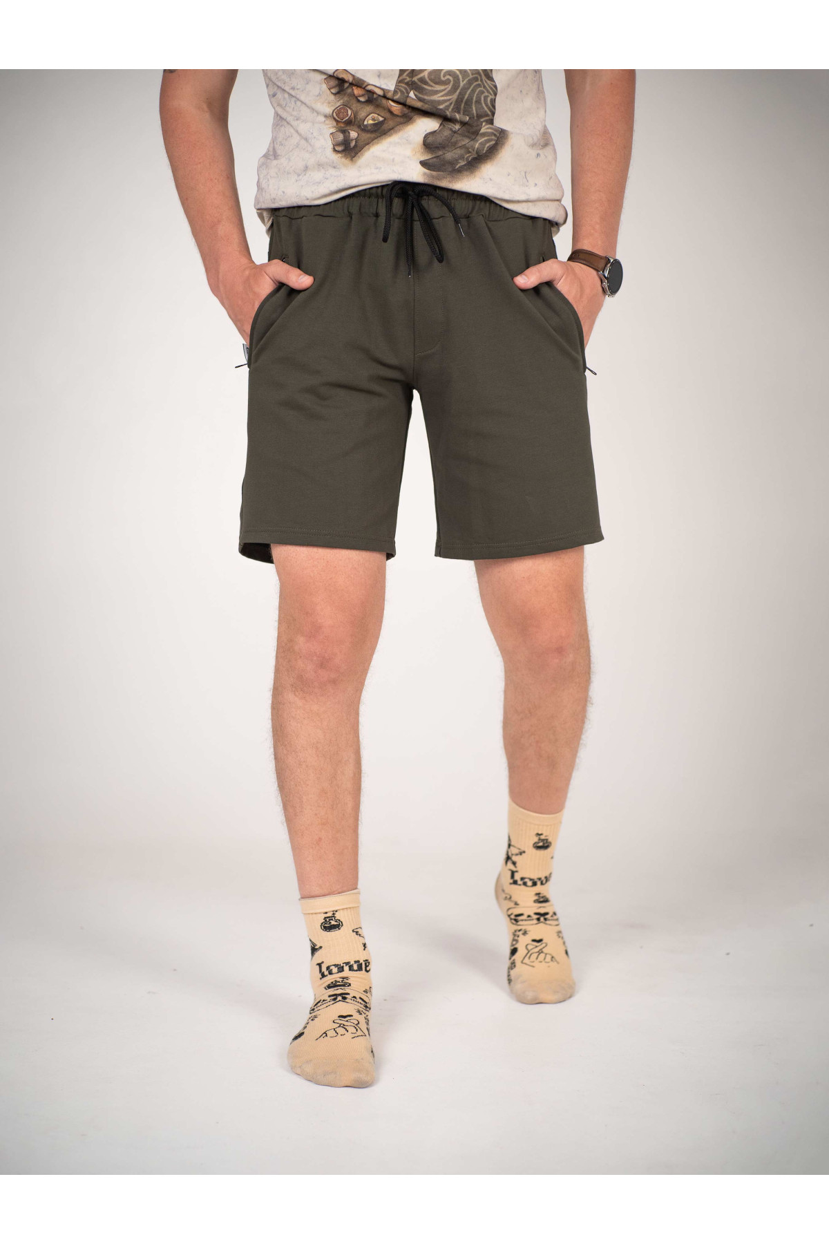 Шорти чоловічі хакі Clirik Custom Wear