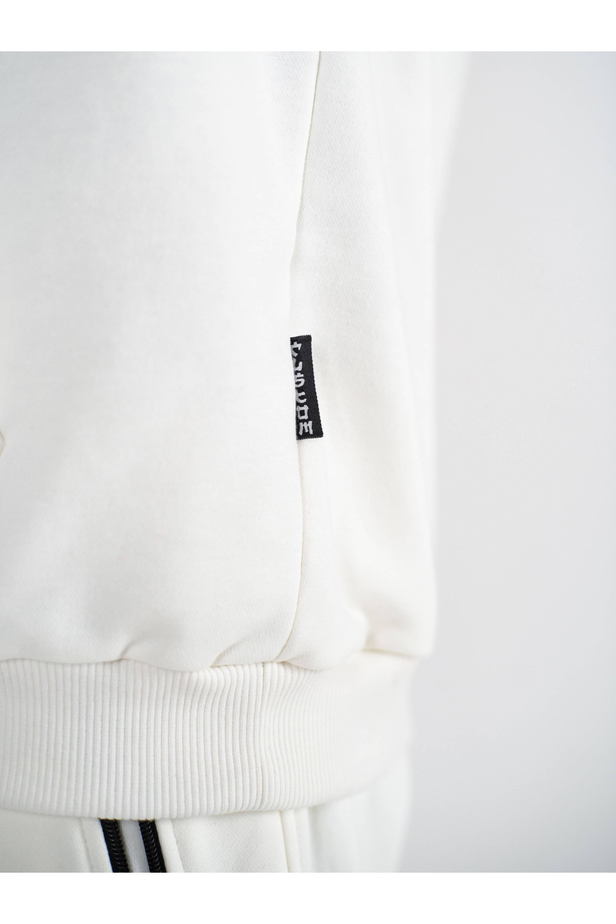 Худі оверсайз Custom Wear без начосу Japan Cat білий