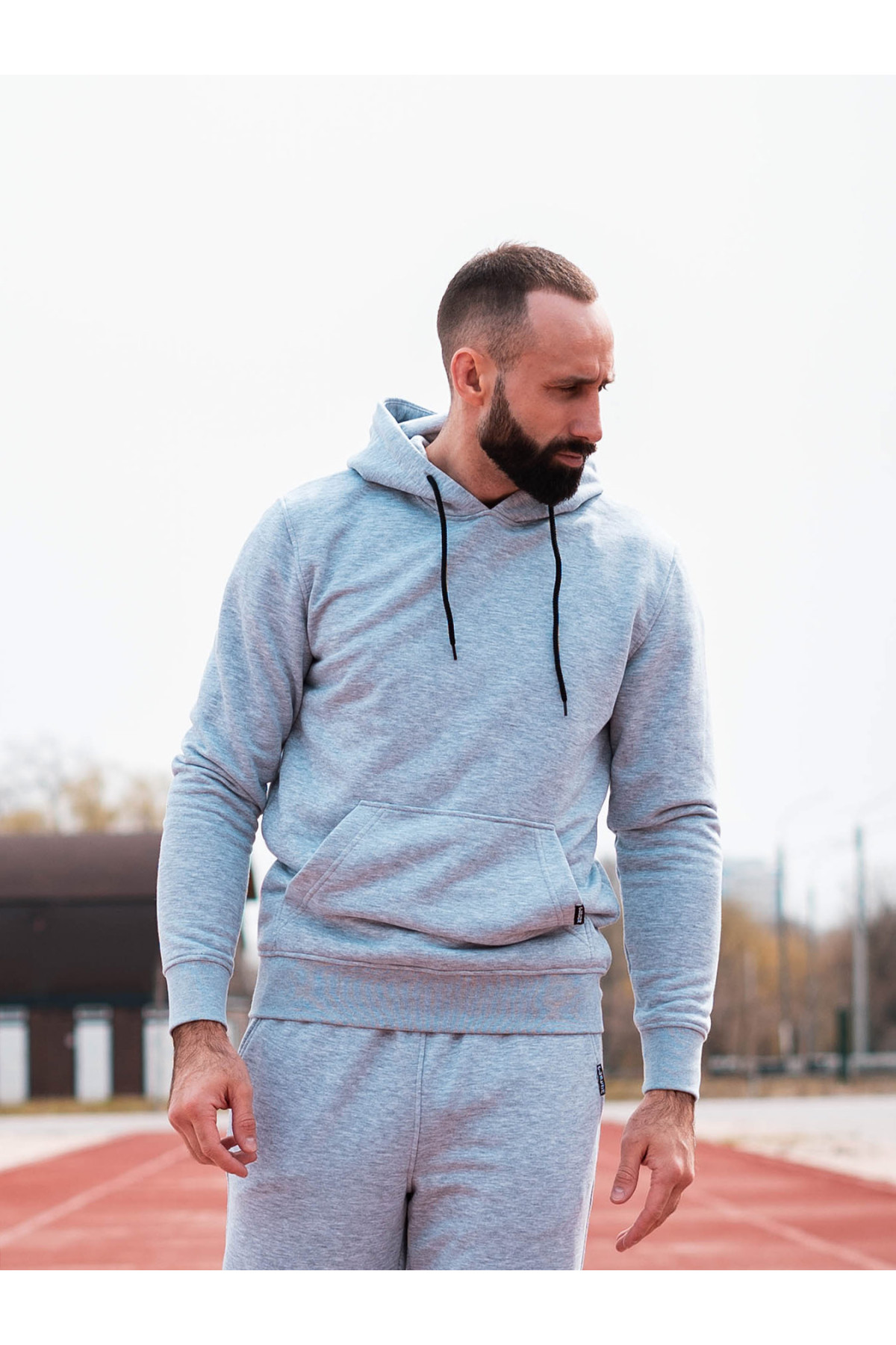 Худі оверсайз Custom Wear без начосу меланж