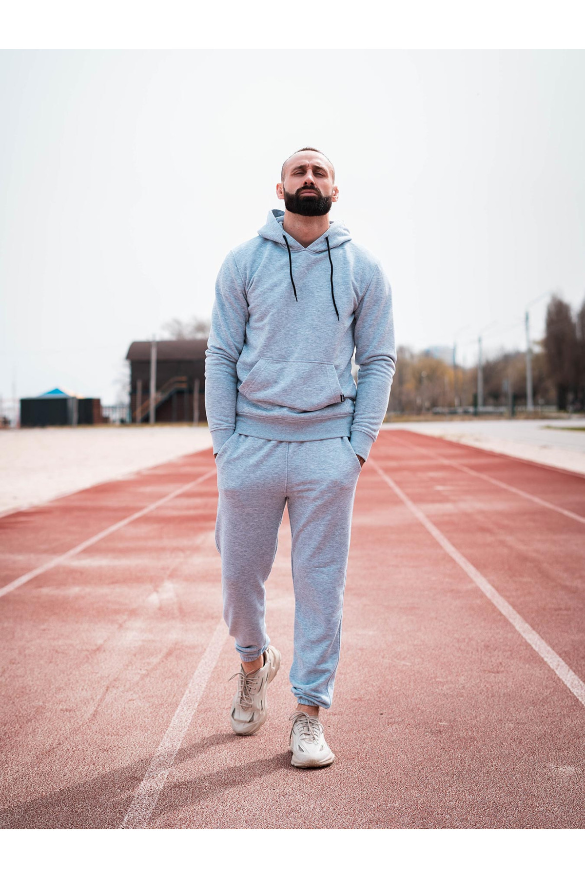 Худі оверсайз Custom Wear без начосу меланж