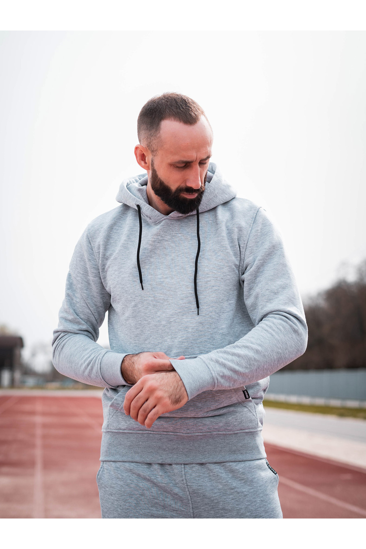 Худі оверсайз Custom Wear без начосу меланж