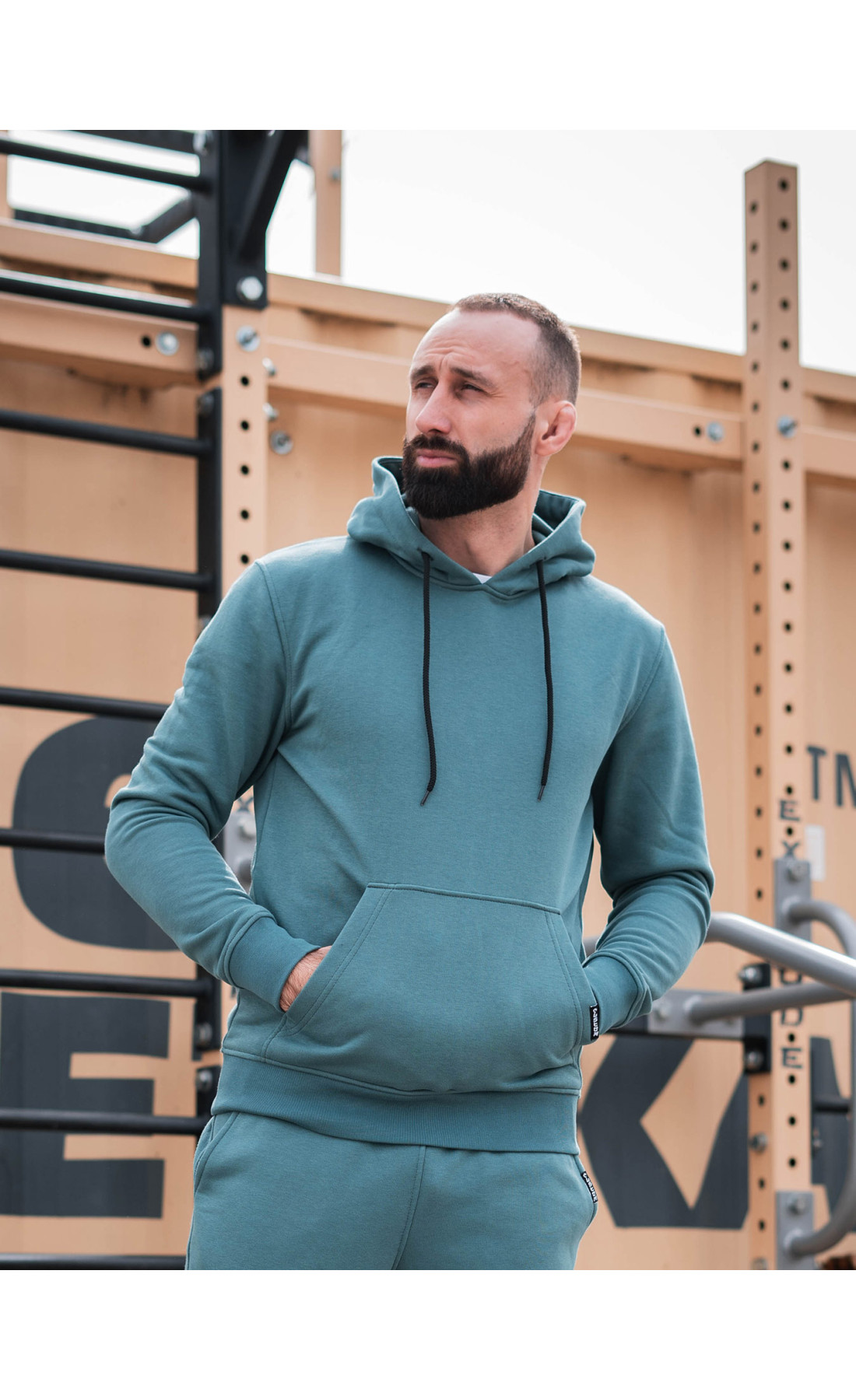 Худі оверсайз Custom Wear без начосу аквамарин