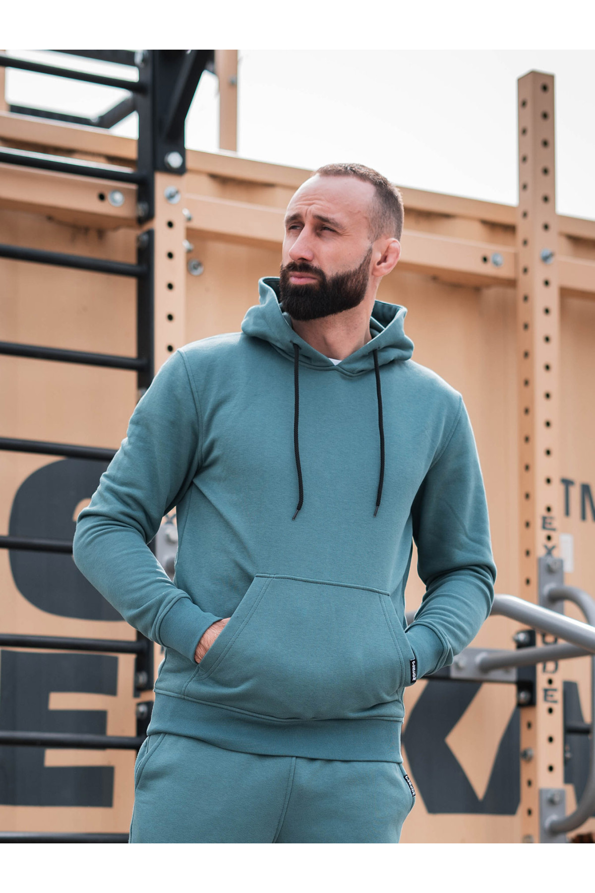 Худі оверсайз Custom Wear без начосу аквамарин