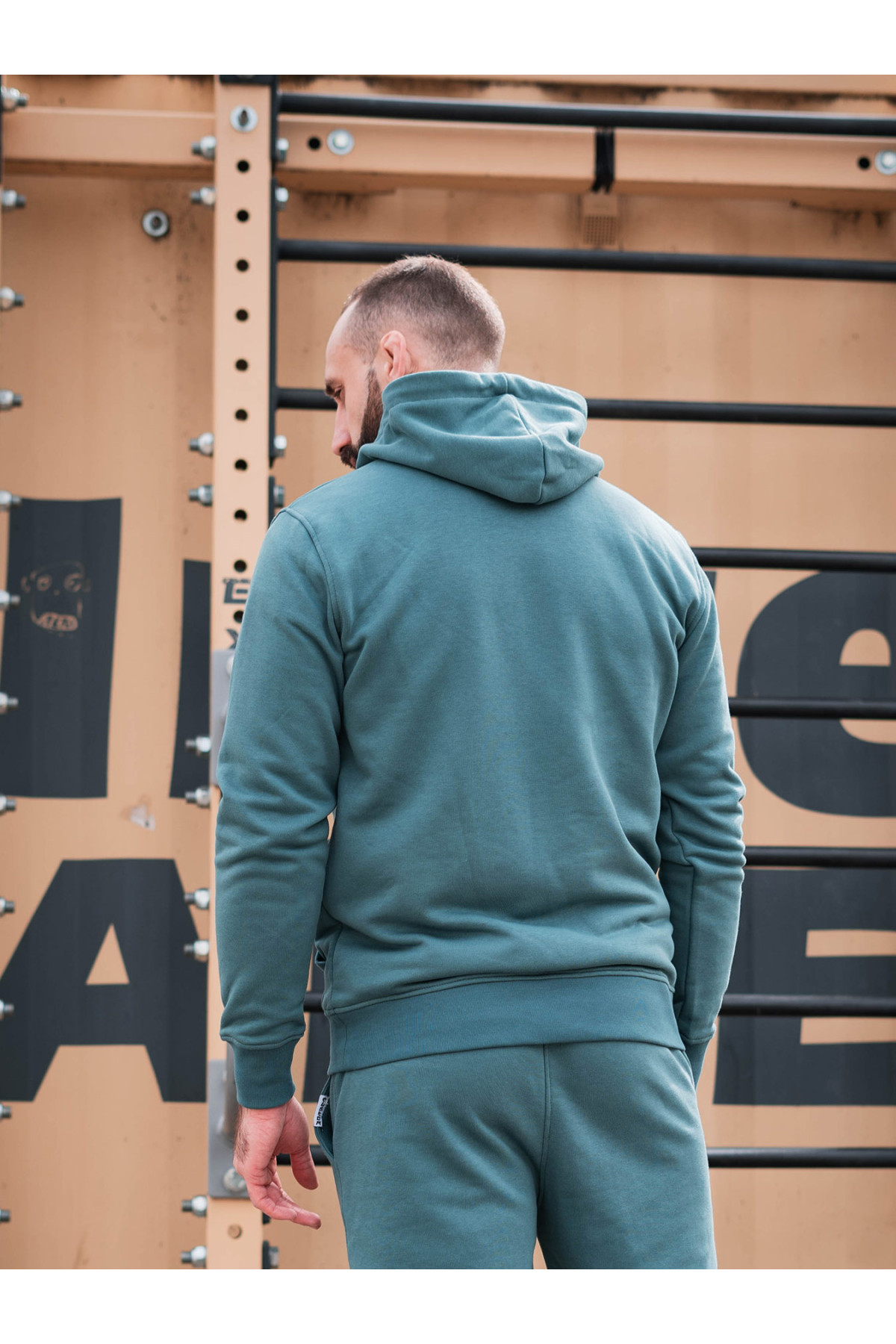 Худі оверсайз Custom Wear без начосу аквамарин