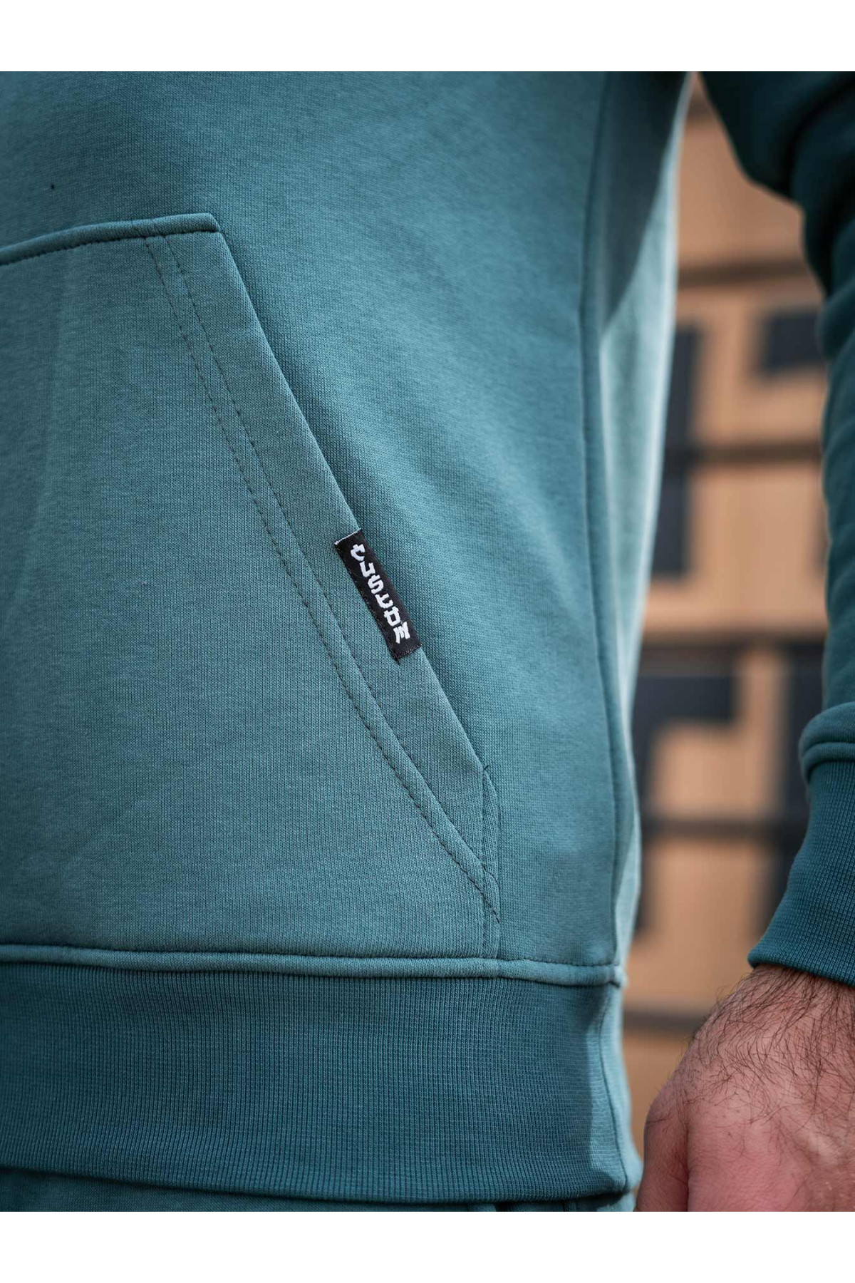 Худі оверсайз Custom Wear без начосу аквамарин