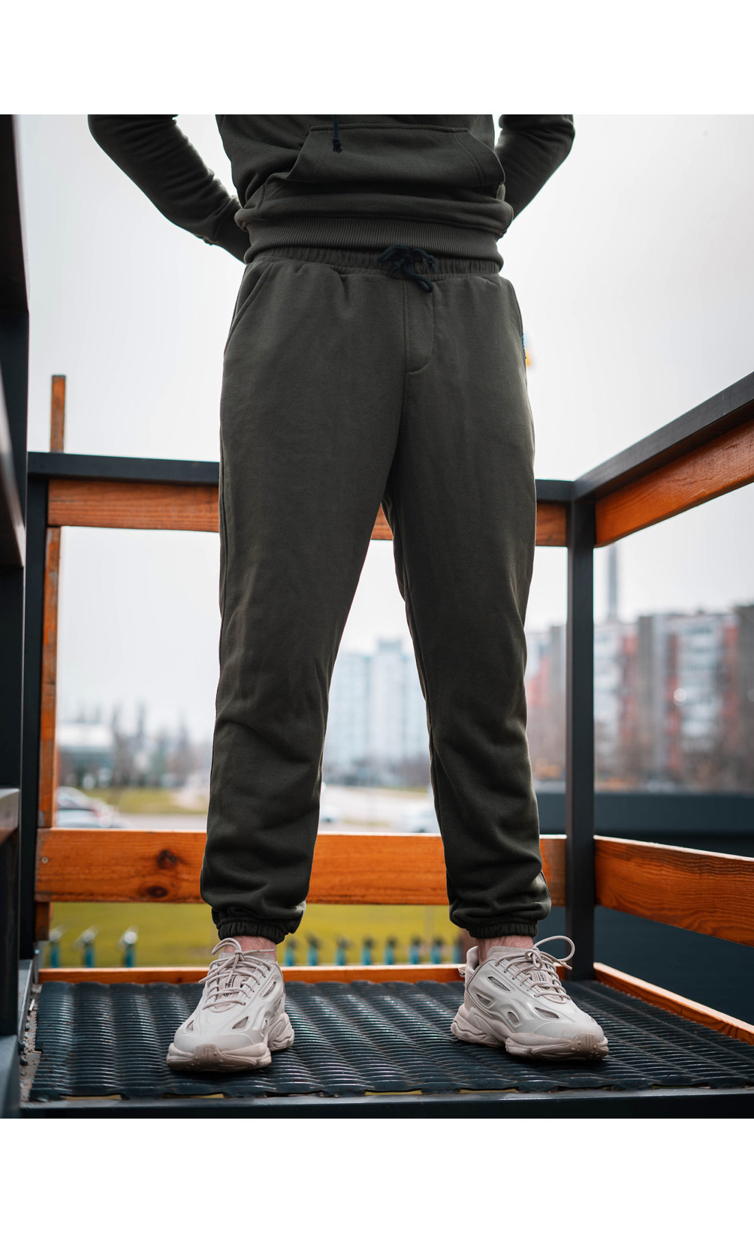 Штани спортивні оверсайз Custom Wear хакі