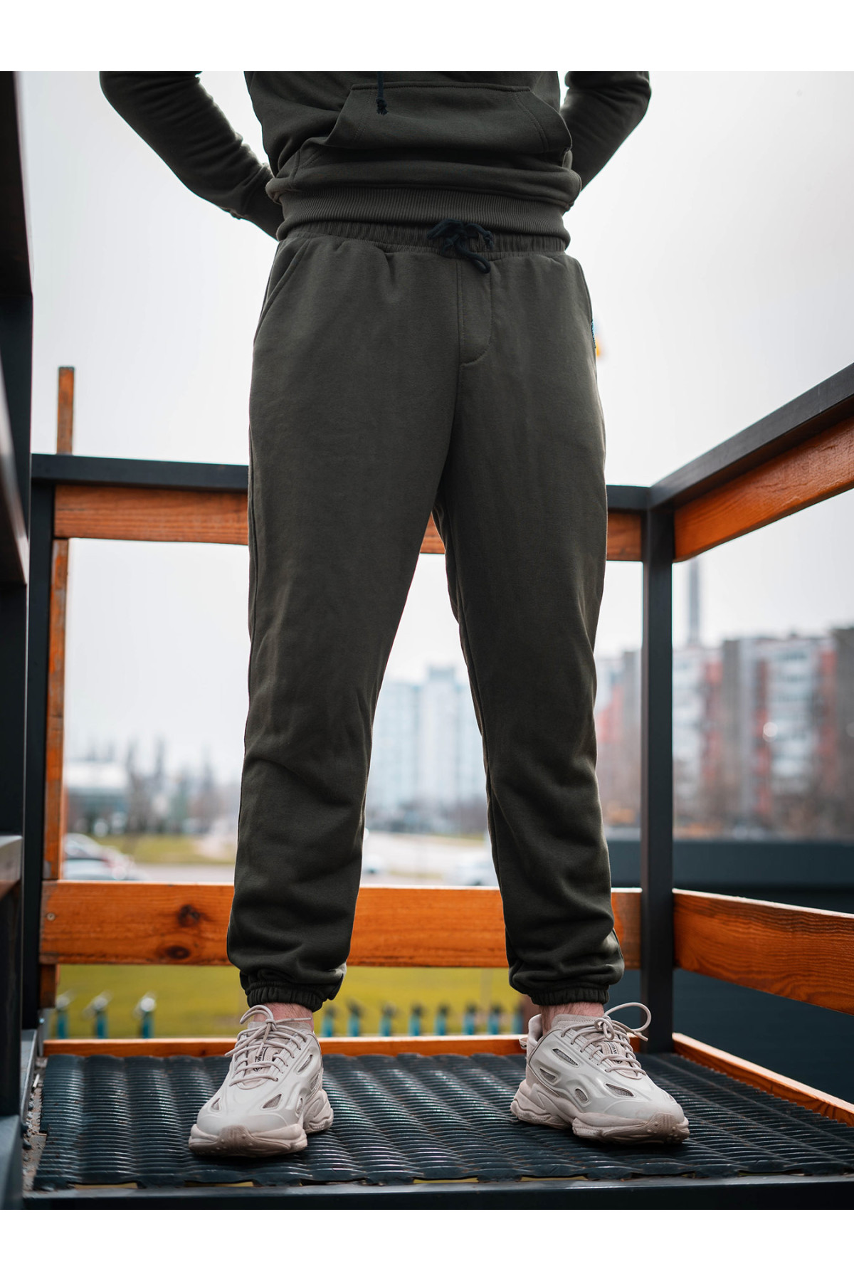 Штани спортивні оверсайз Custom Wear хакі