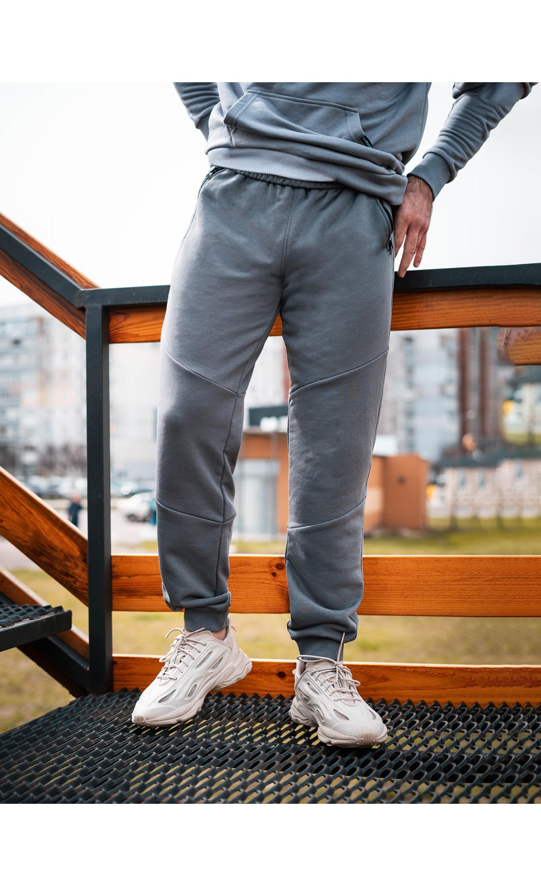 Штани спортивні оверсайз Custom Wear темно-сірі