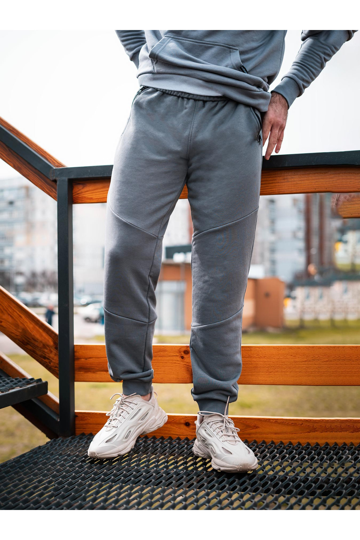 Штани спортивні оверсайз Custom Wear темно-сірі