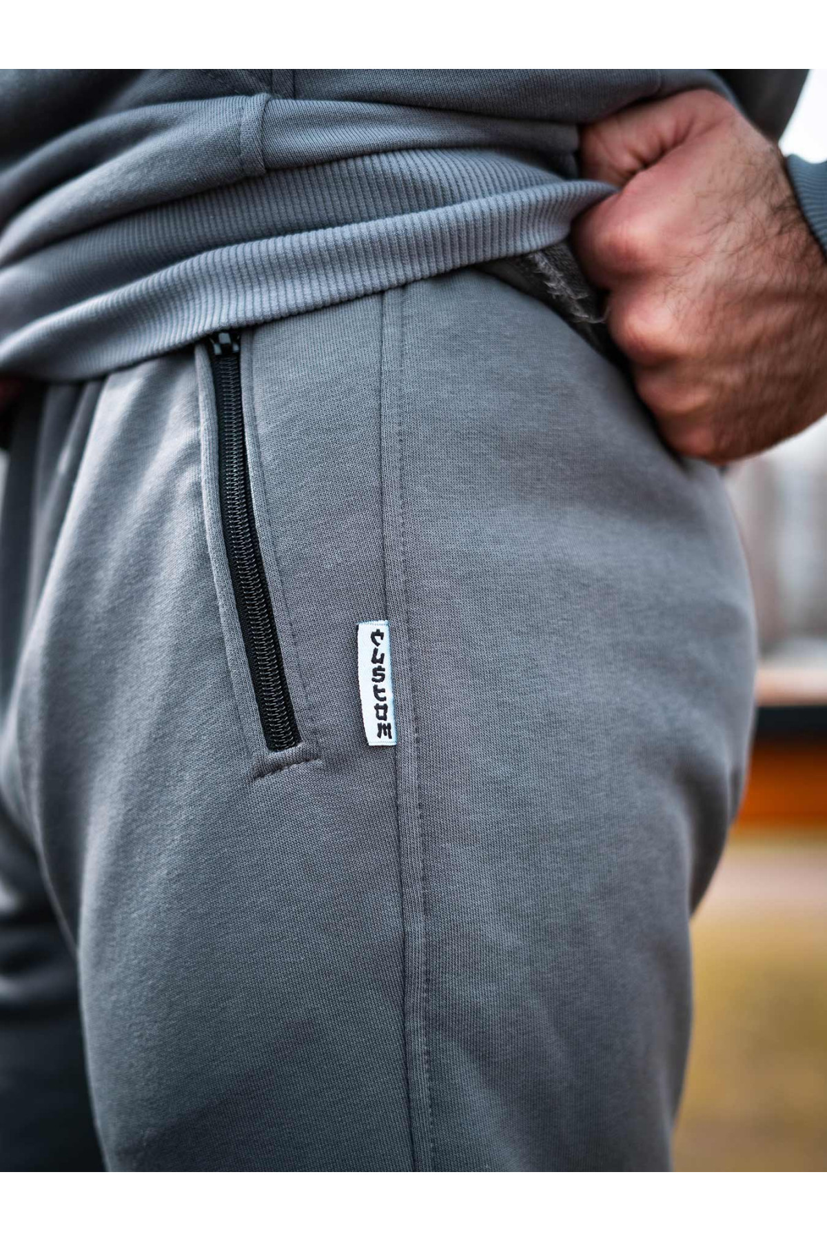 Штани спортивні оверсайз Custom Wear темно-сірі