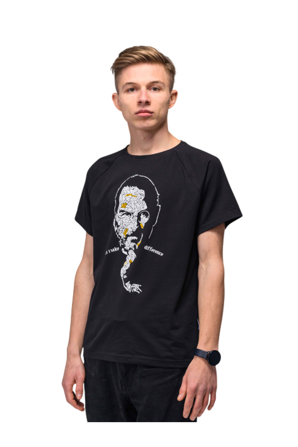 Футболка чорна Jobs Custom Wear