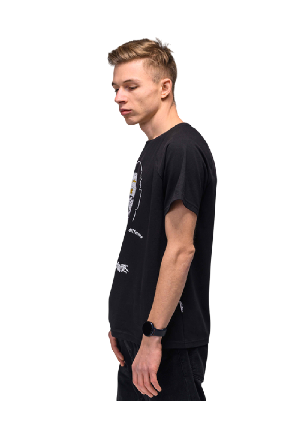 Футболка чорна Jobs Custom Wear